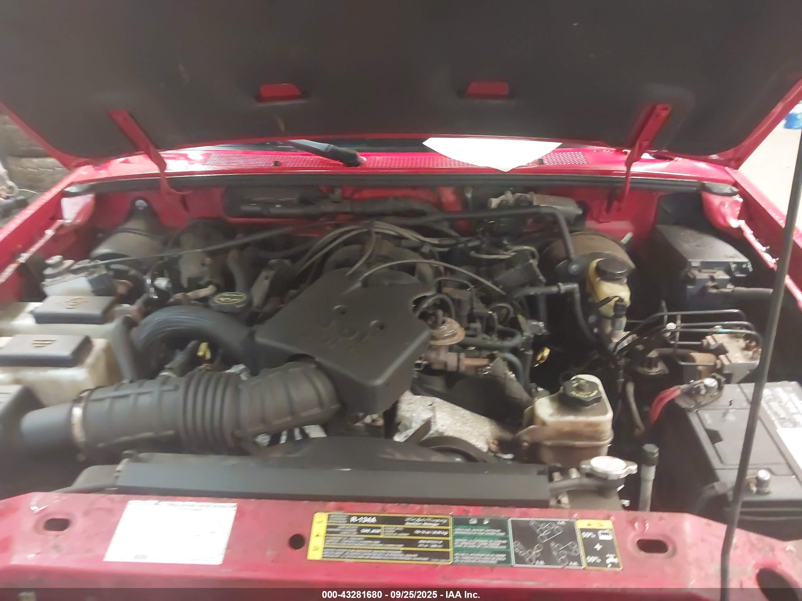2004 Ford Ranger Super Cab Red vin: 1FTZR45E74PA00115