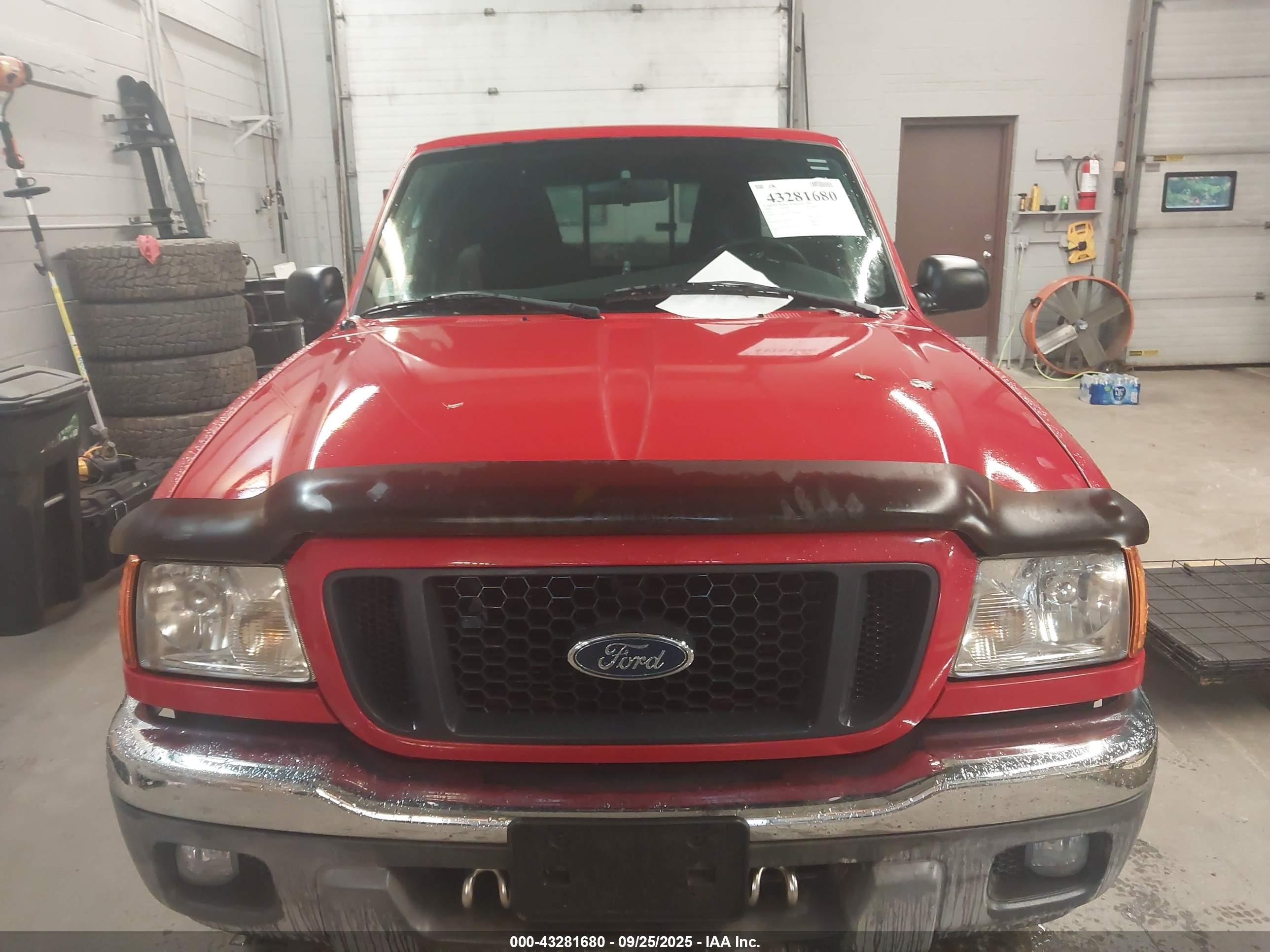 2004 Ford Ranger Super Cab Red vin: 1FTZR45E74PA00115