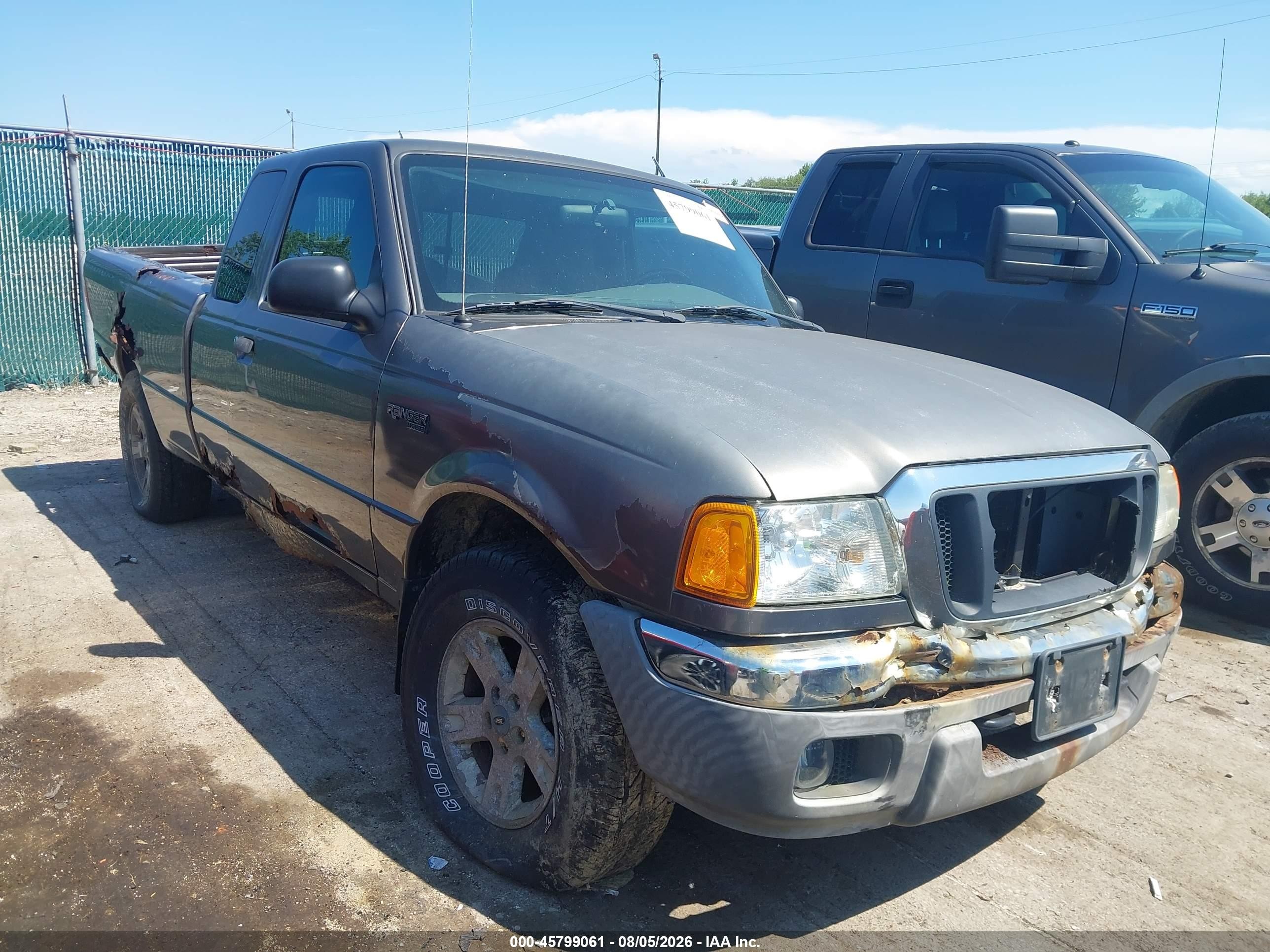 2004 Ford Ranger   Серый vin: 1FTZR45E74PB45431