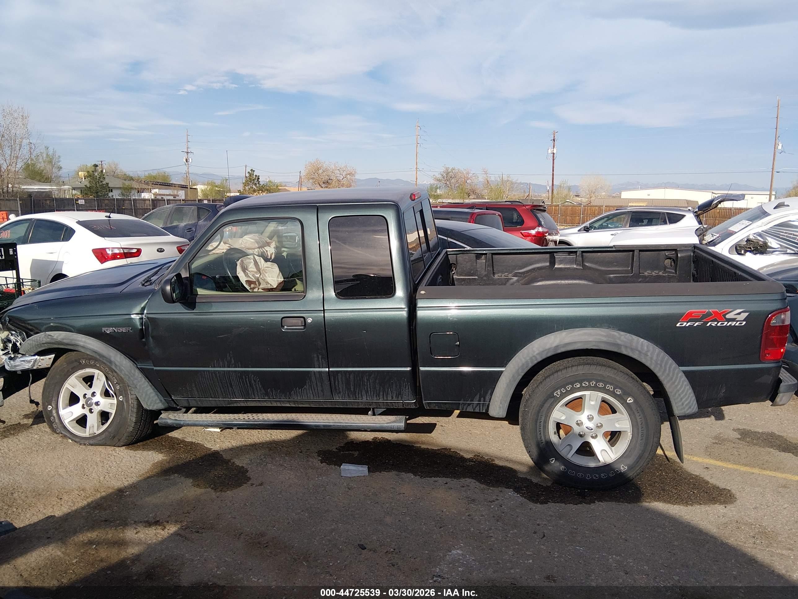 2005 Ford Ranger Edge/fx4 Level Ii/fx4 Off-road/xlt Green vin: 1FTZR45E75PA43418
