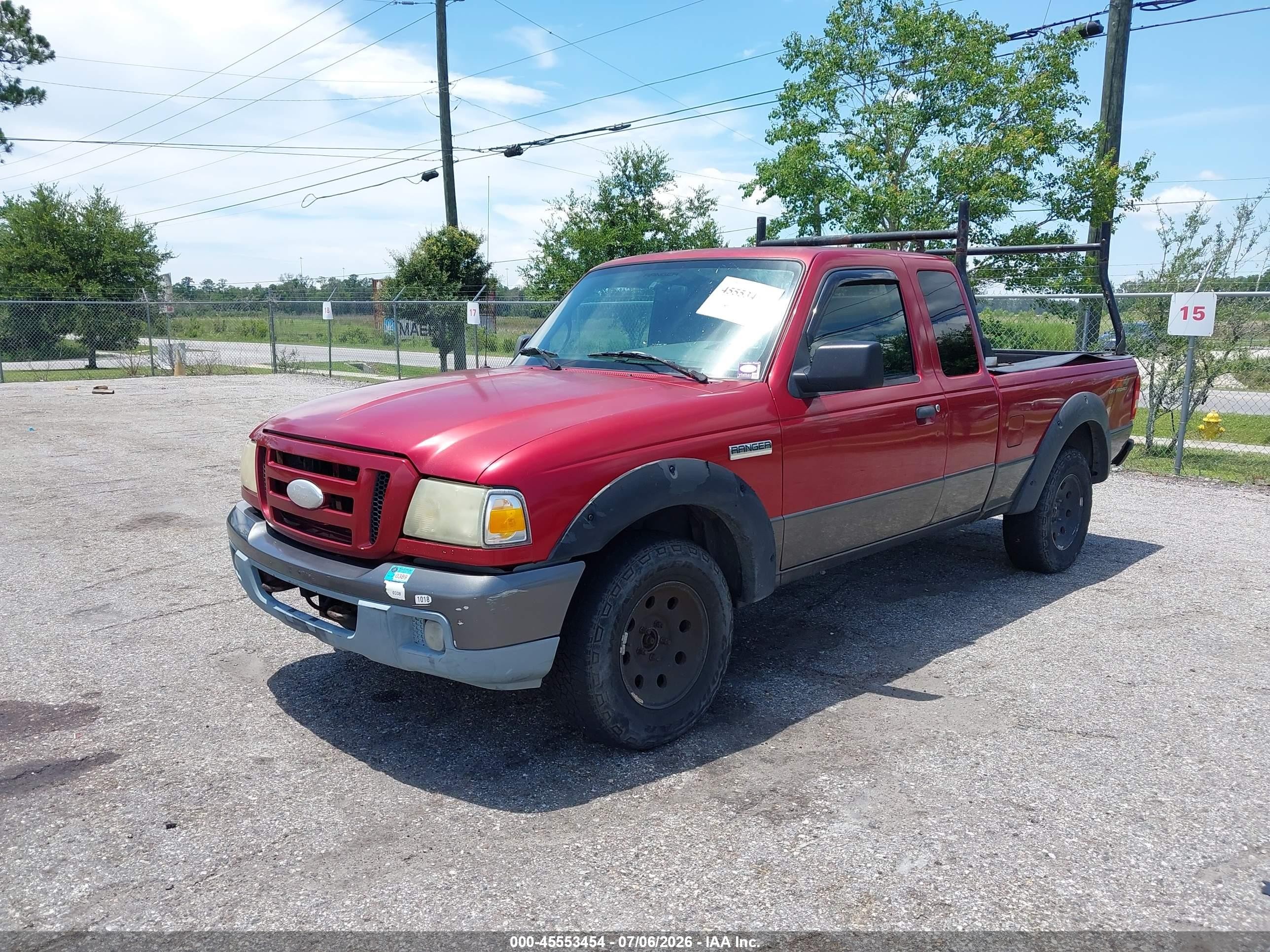 2006 Ford Ranger Fx4 Level Ii/fx4 Off-road/sport/xlt Красный vin: 1FTZR45E76PA15653