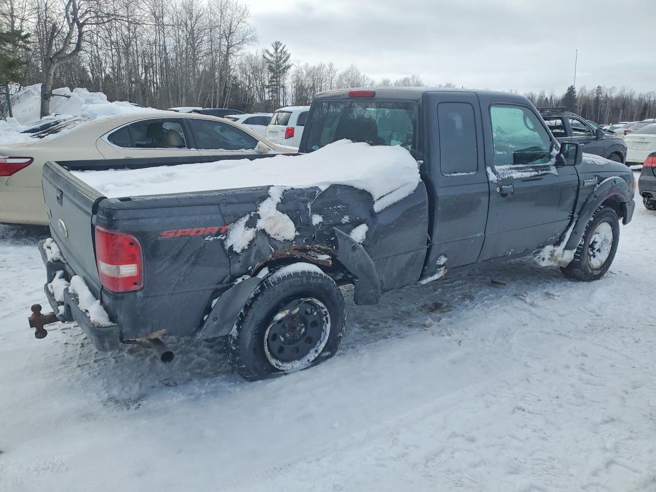 2007 Ford Ranger Super Cab Black vin: 1FTZR45E77PA22295
