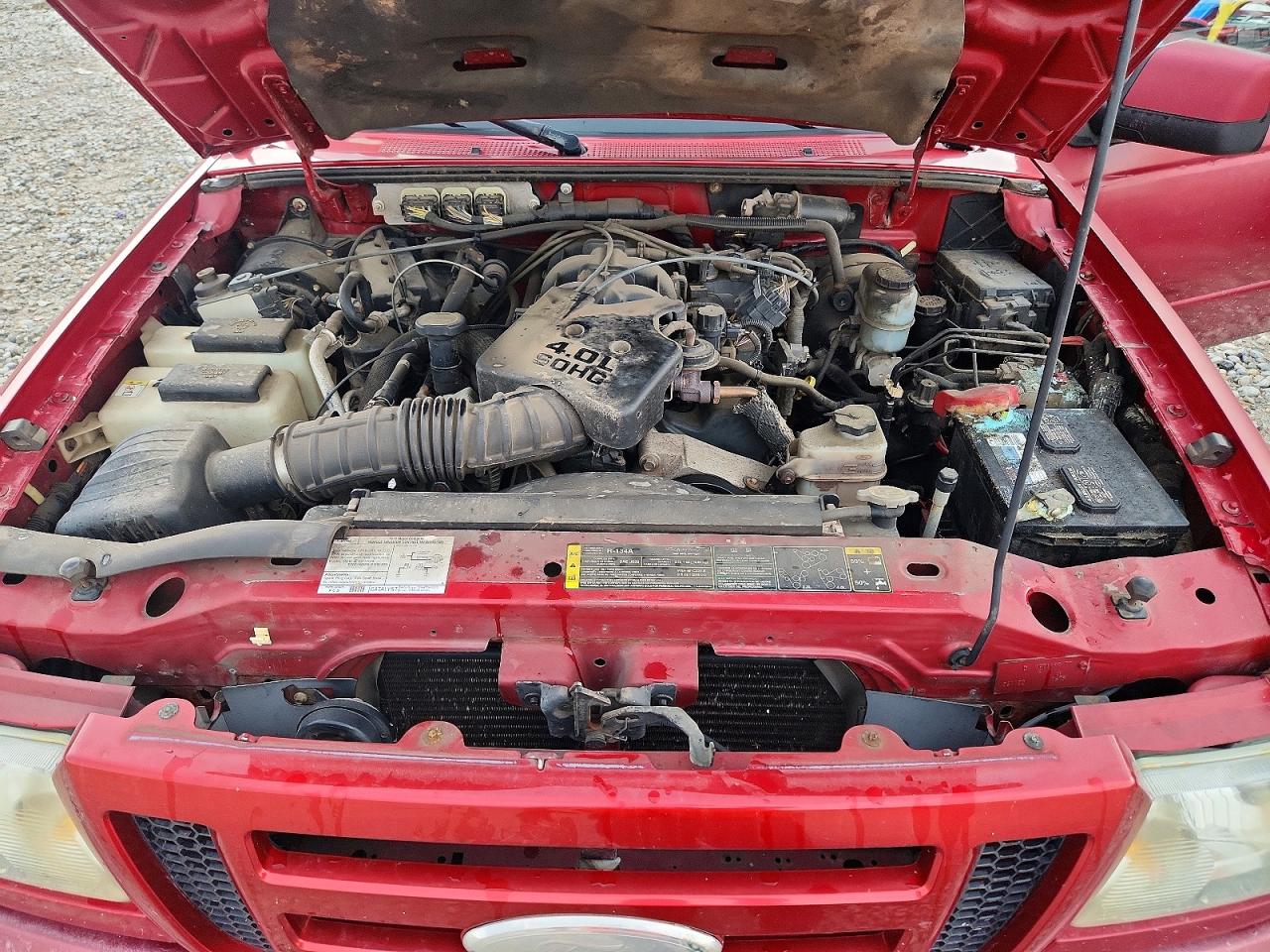 2007 Ford Ranger Super Cab Burgundy vin: 1FTZR45E77PA52249
