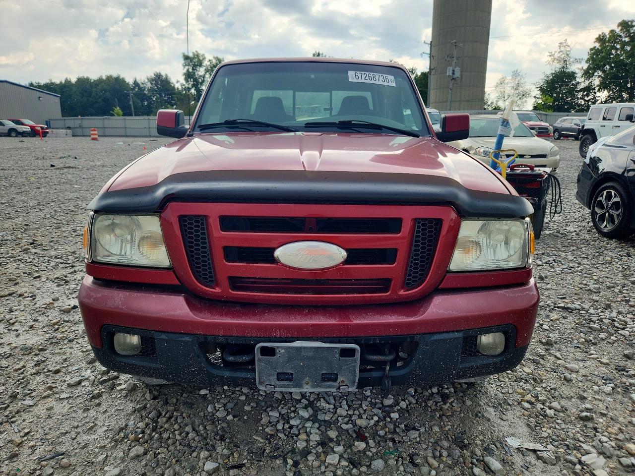 2007 Ford Ranger Super Cab Burgundy vin: 1FTZR45E77PA52249