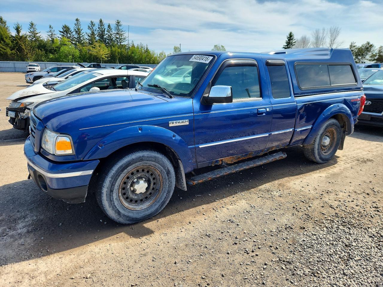 2009 Ford Ranger Super Cab Blue vin: 1FTZR45E79PA55350