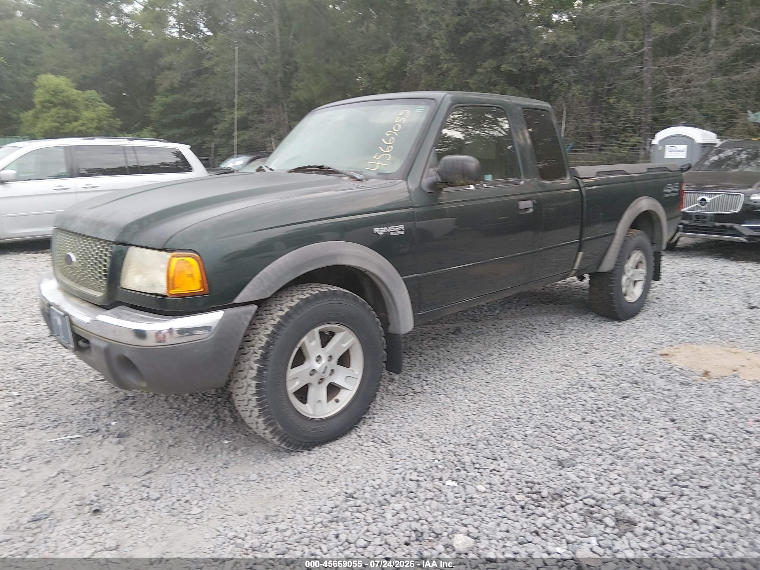 2002 Ford Ranger Edge/xlt Green vin: 1FTZR45E82PA23089