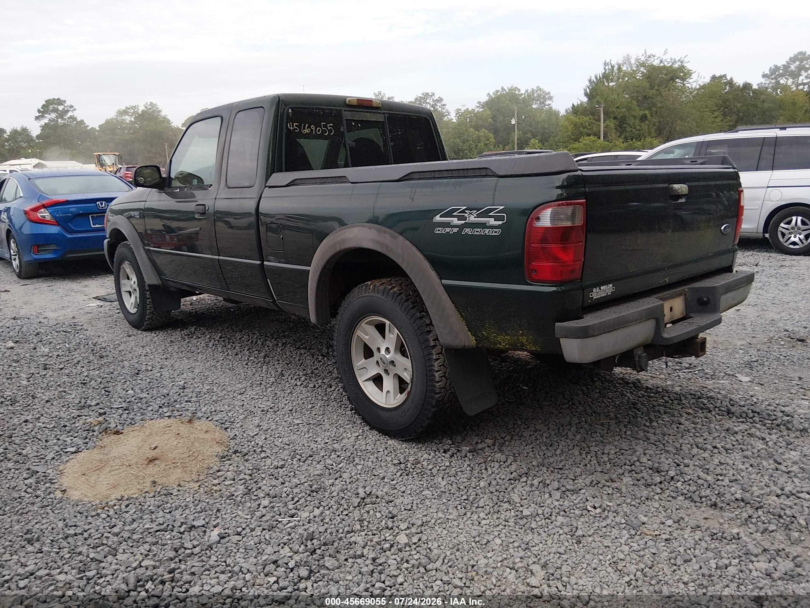 2002 Ford Ranger Edge/xlt Green vin: 1FTZR45E82PA23089