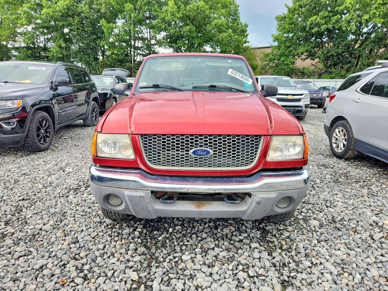 2003 Ford Ranger Super Cab Red vin: 1FTZR45E83TA39396
