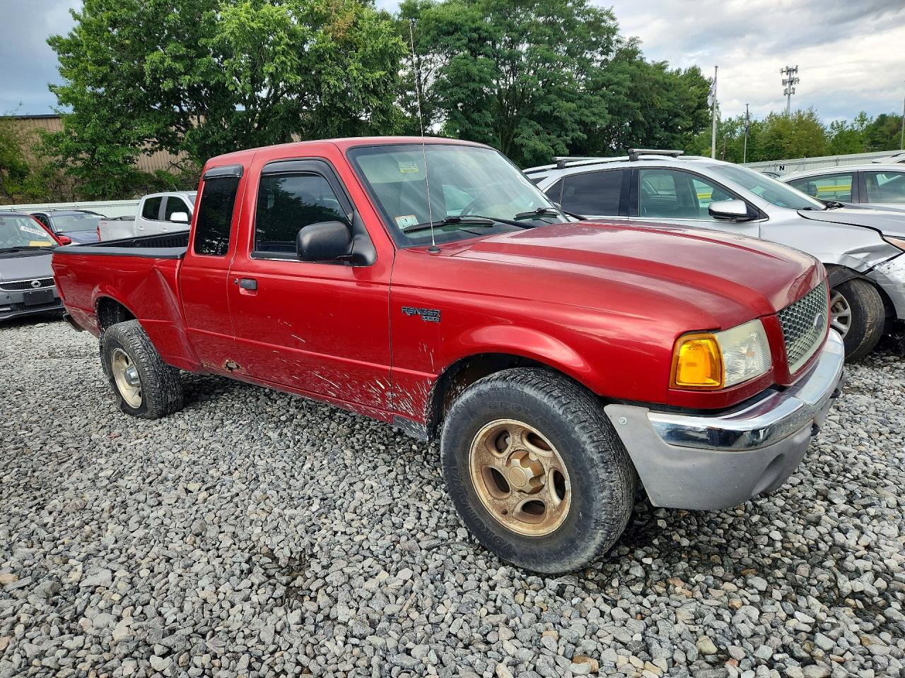 2003 Ford Ranger Super Cab Red vin: 1FTZR45E83TA39396