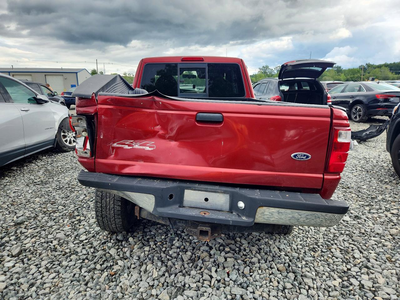 2003 Ford Ranger Super Cab Red vin: 1FTZR45E83TA39396