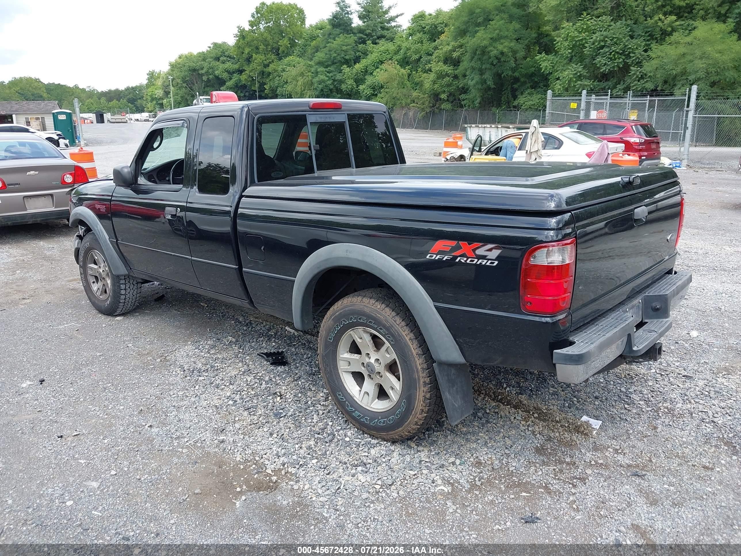 2004 Ford Ranger Black vin: 1FTZR45E84PA96210