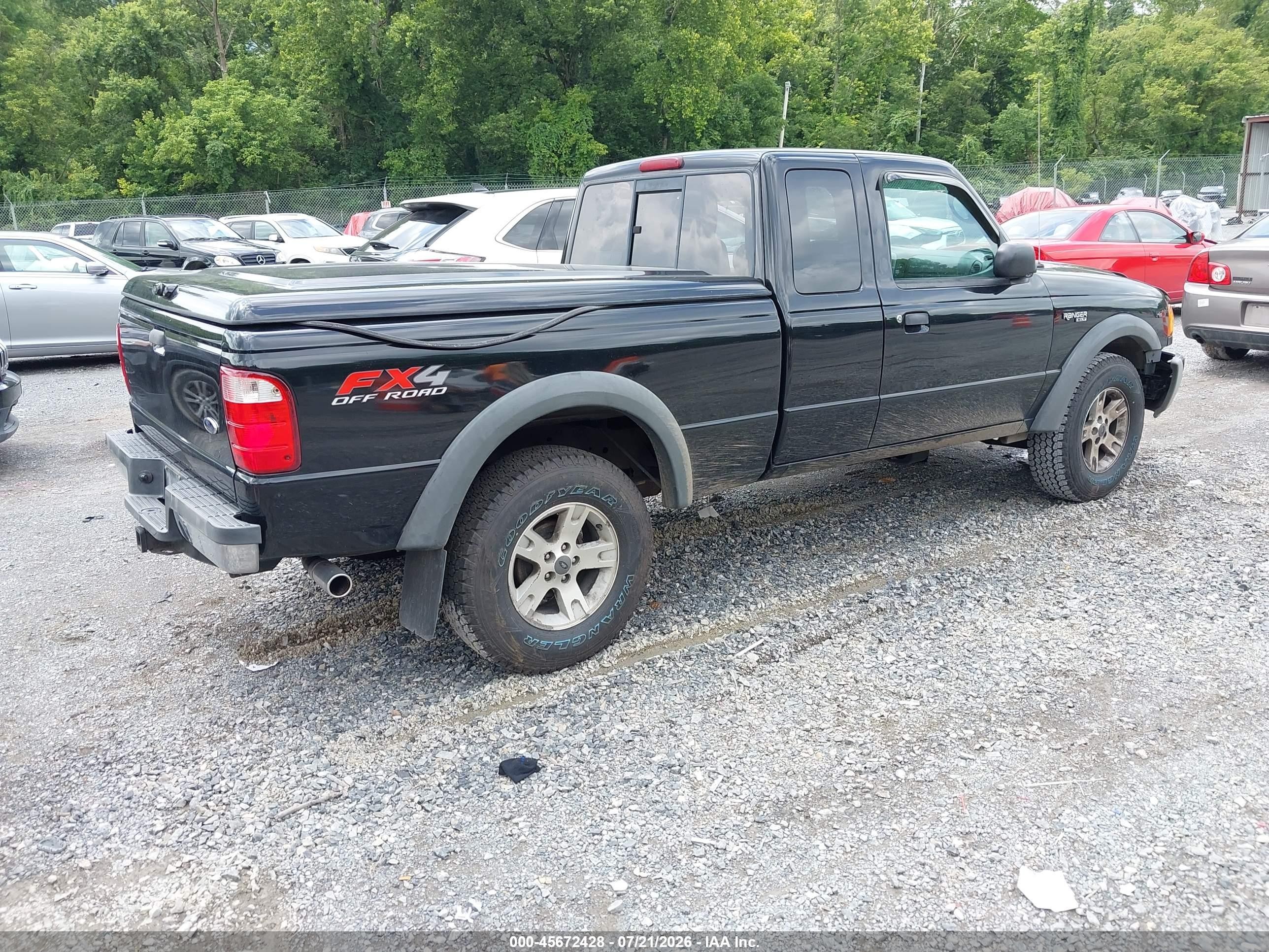 2004 Ford Ranger Black vin: 1FTZR45E84PA96210