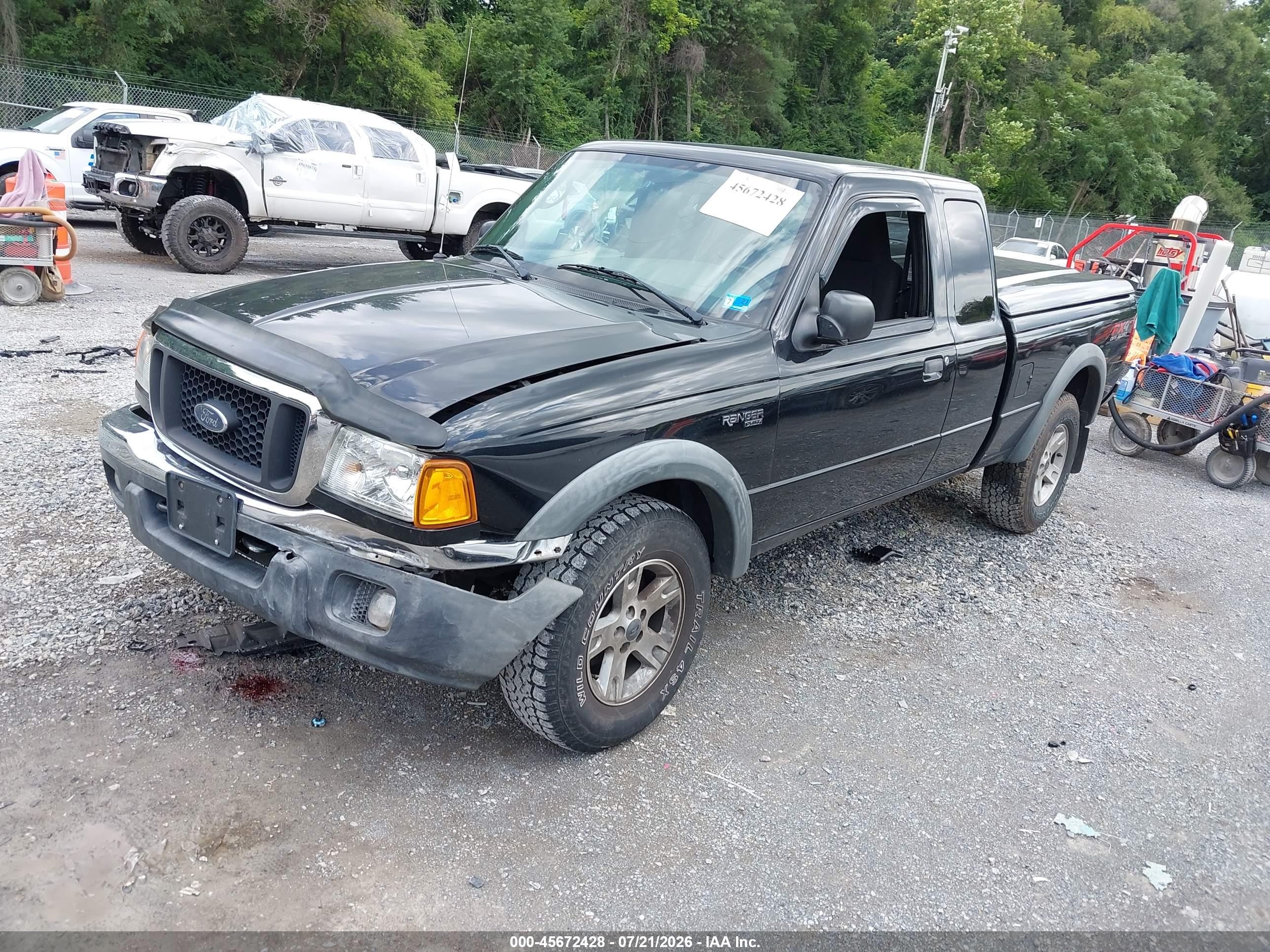 2004 Ford Ranger Black vin: 1FTZR45E84PA96210