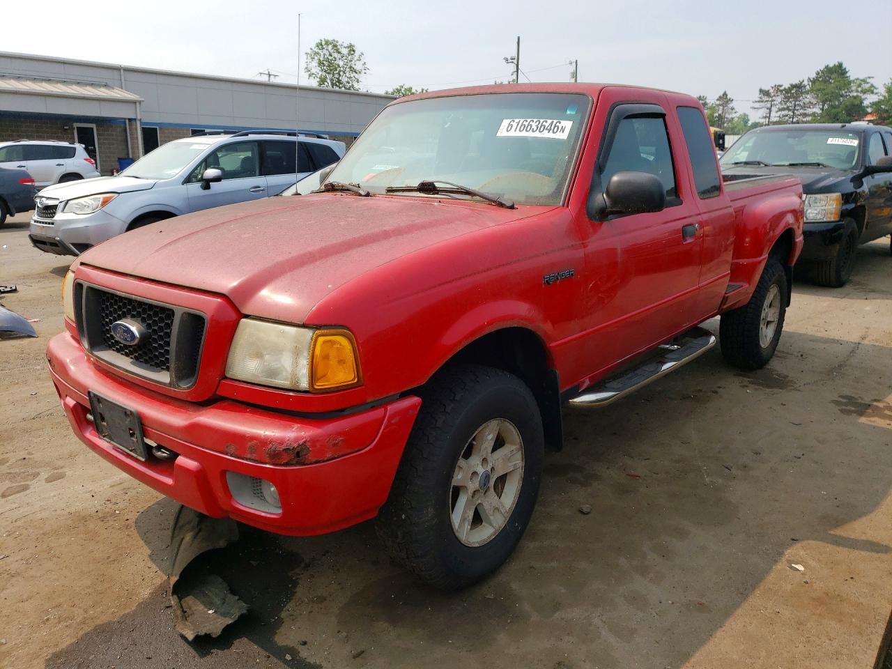 2004 Ford Ranger Super Cab Red vin: 1FTZR45E84PB31960