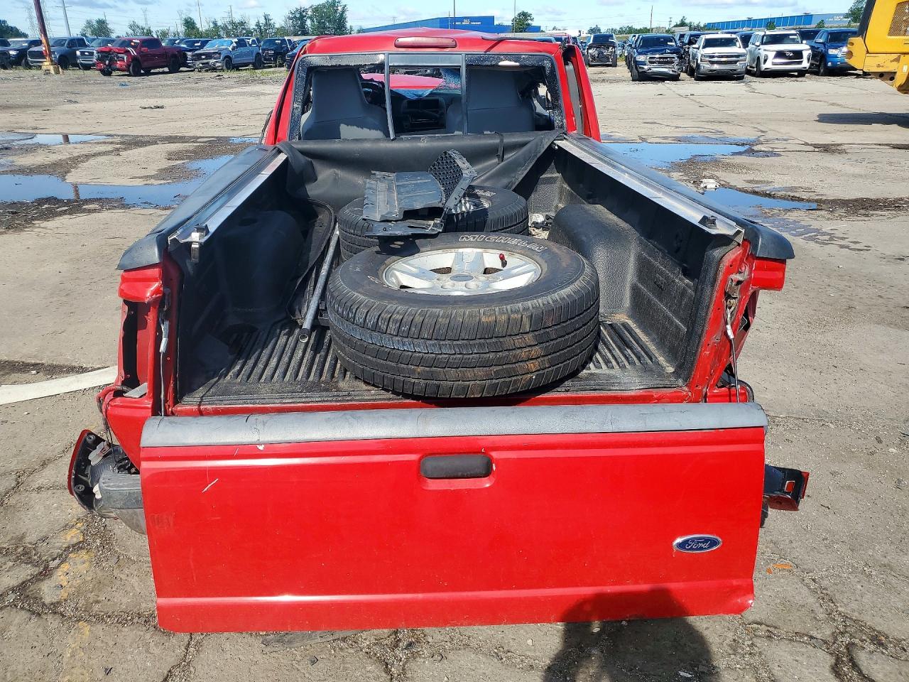 2004 Ford Ranger Super Cab Red vin: 1FTZR45E84PB42778