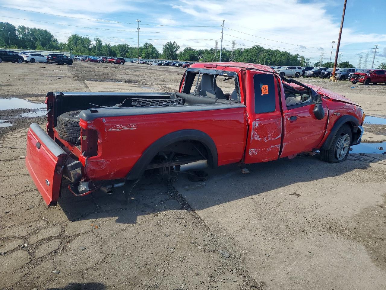 2004 Ford Ranger Super Cab Red vin: 1FTZR45E84PB42778