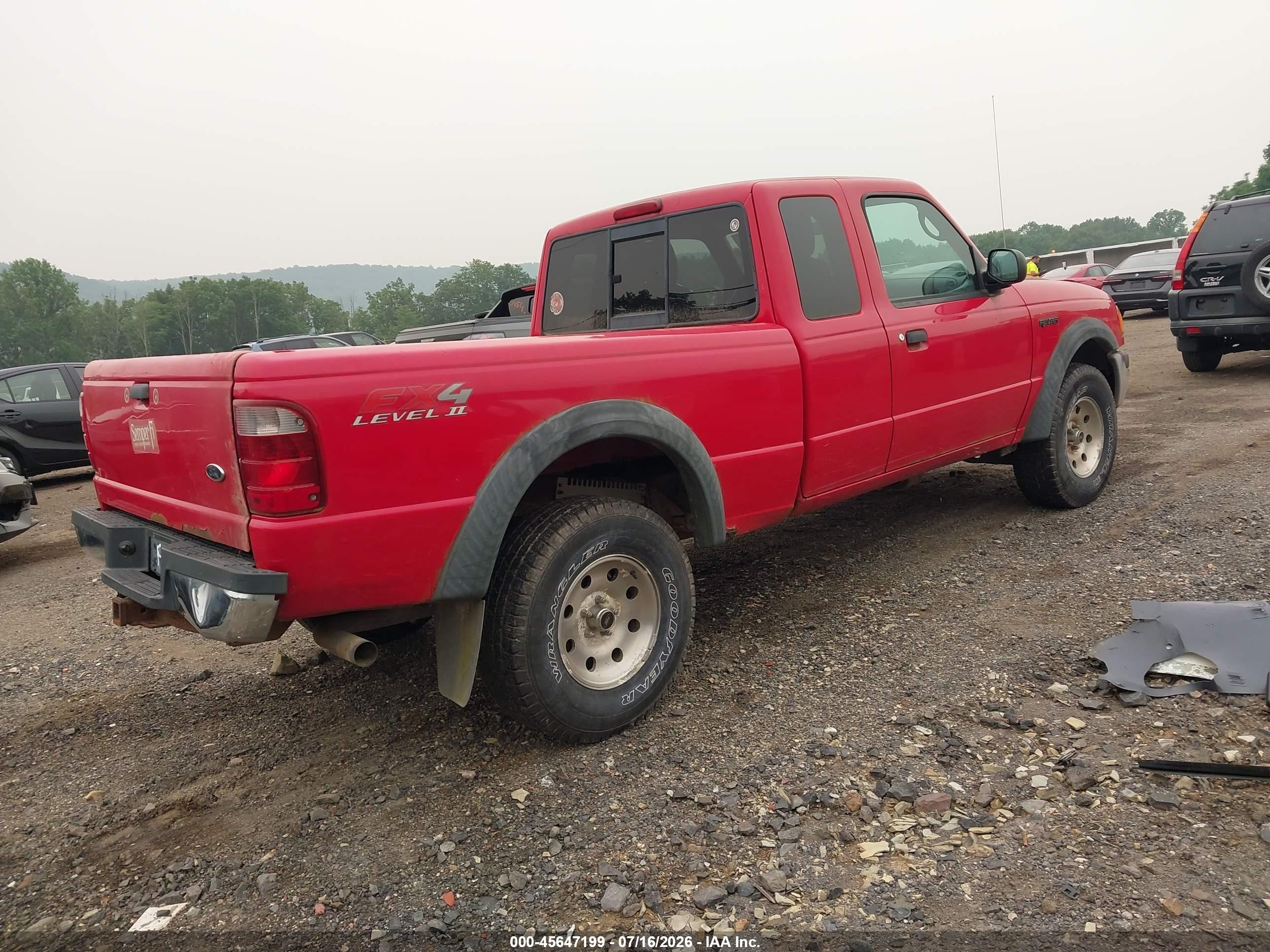 2005 Ford Ranger Edge/fx4 Level Ii/fx4 Off-road/xlt Red vin: 1FTZR45E85PA76511