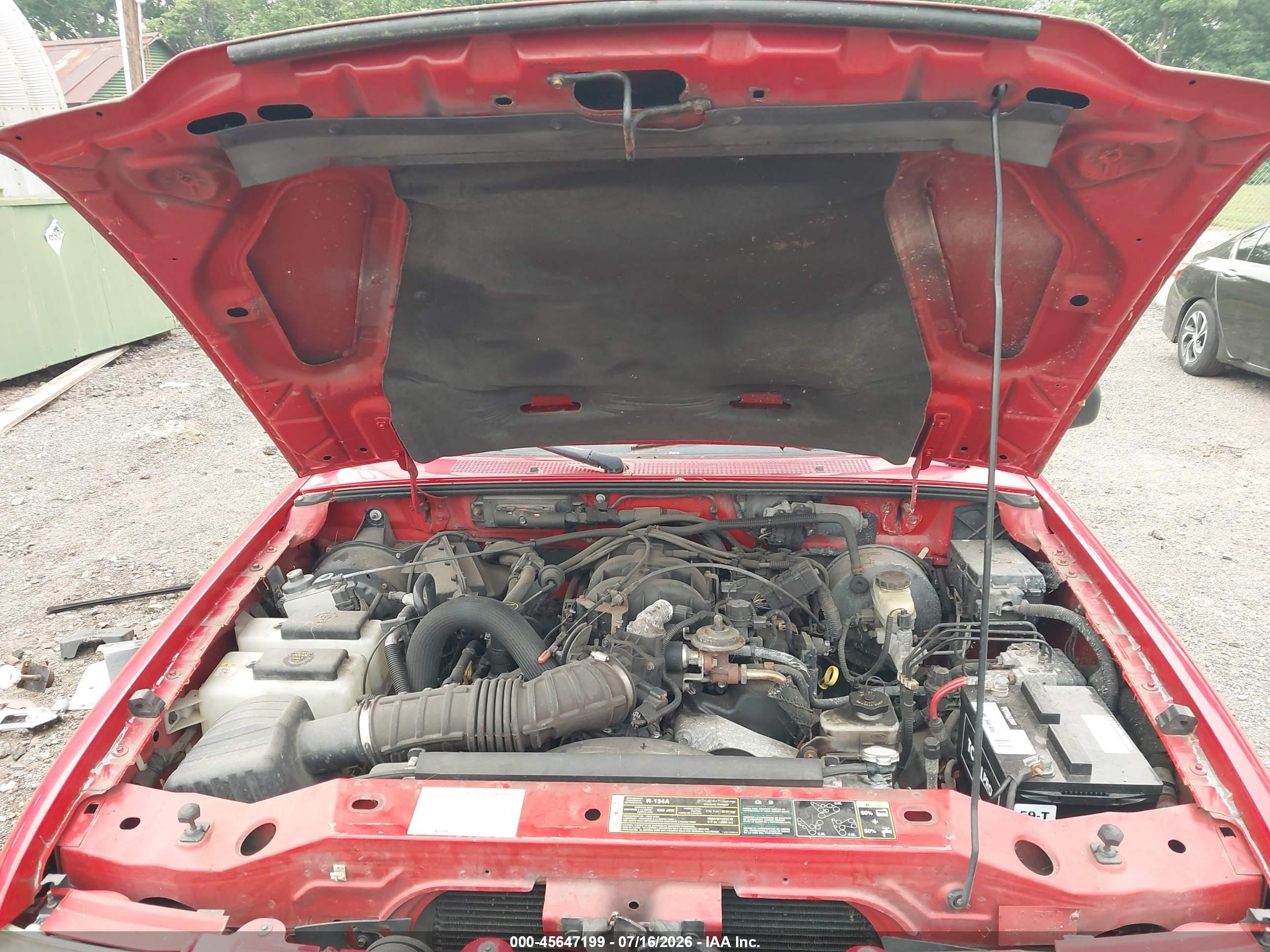 2005 Ford Ranger Edge/fx4 Level Ii/fx4 Off-road/xlt Red vin: 1FTZR45E85PA76511