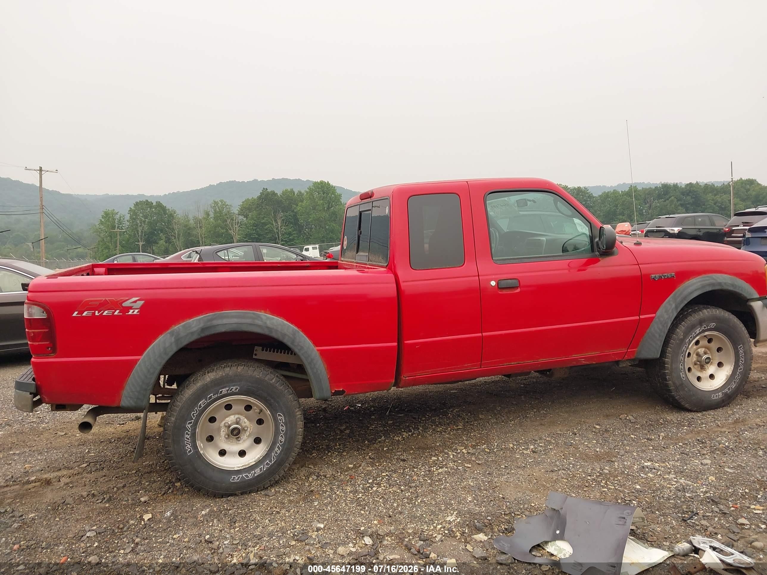 2005 Ford Ranger Edge/fx4 Level Ii/fx4 Off-road/xlt Red vin: 1FTZR45E85PA76511