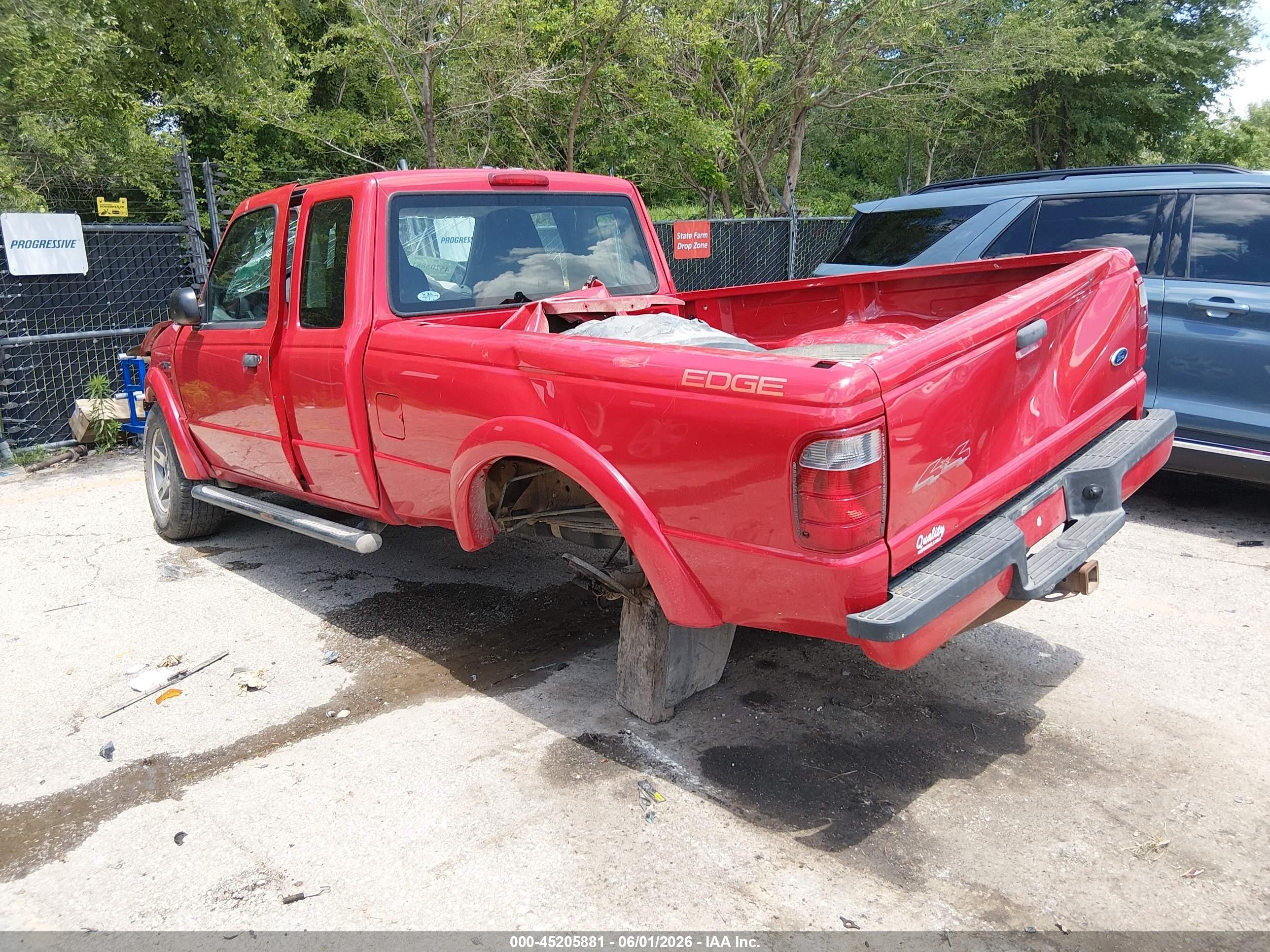 2005 Ford Ranger Edge/fx4 Level Ii/fx4 Off-road/xlt Red vin: 1FTZR45E85PA94877