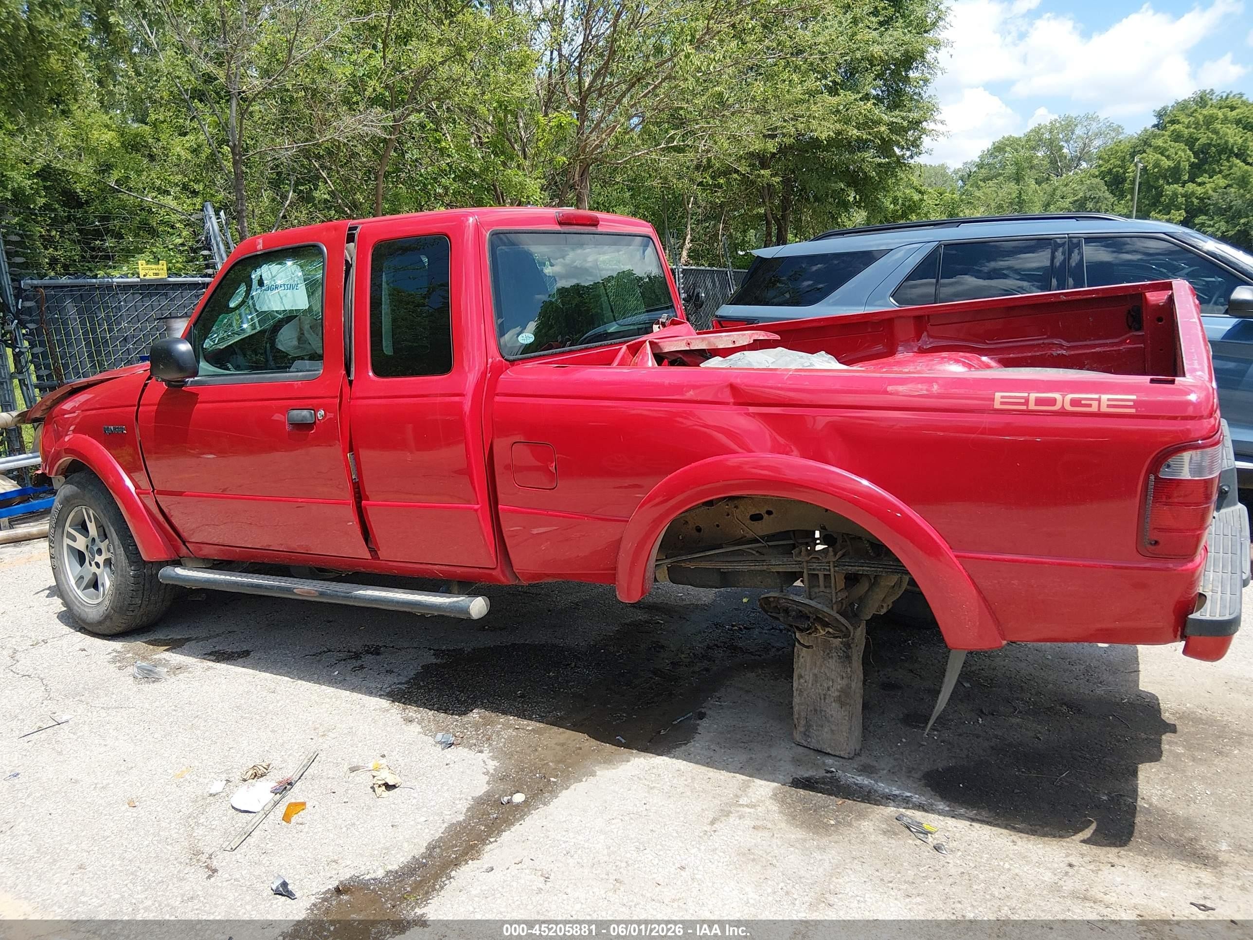 2005 Ford Ranger Edge/fx4 Level Ii/fx4 Off-road/xlt Red vin: 1FTZR45E85PA94877