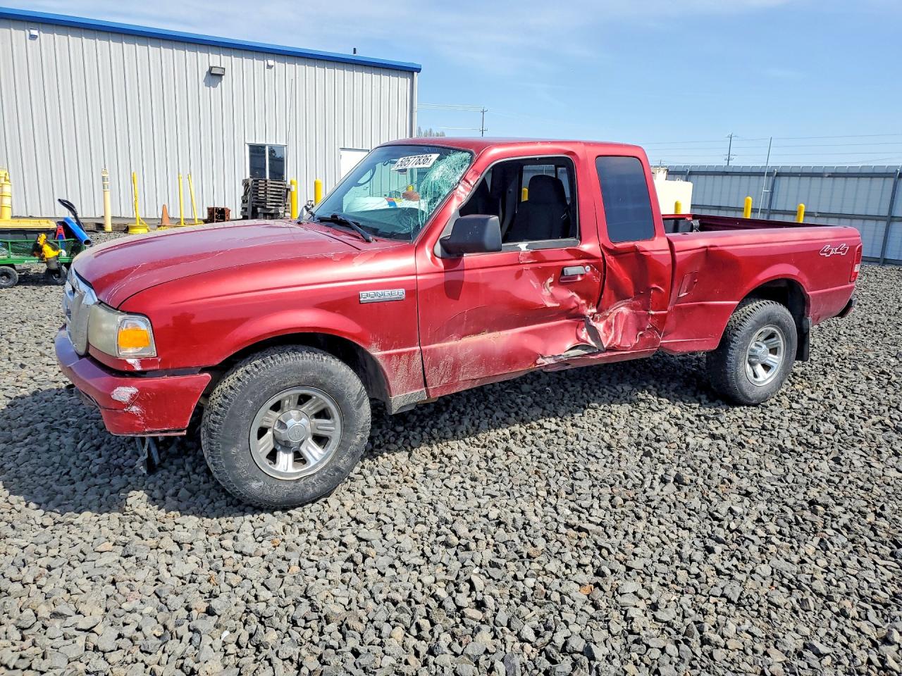 2008 Ford Ranger Super Cab Red vin: 1FTZR45E88PA06480