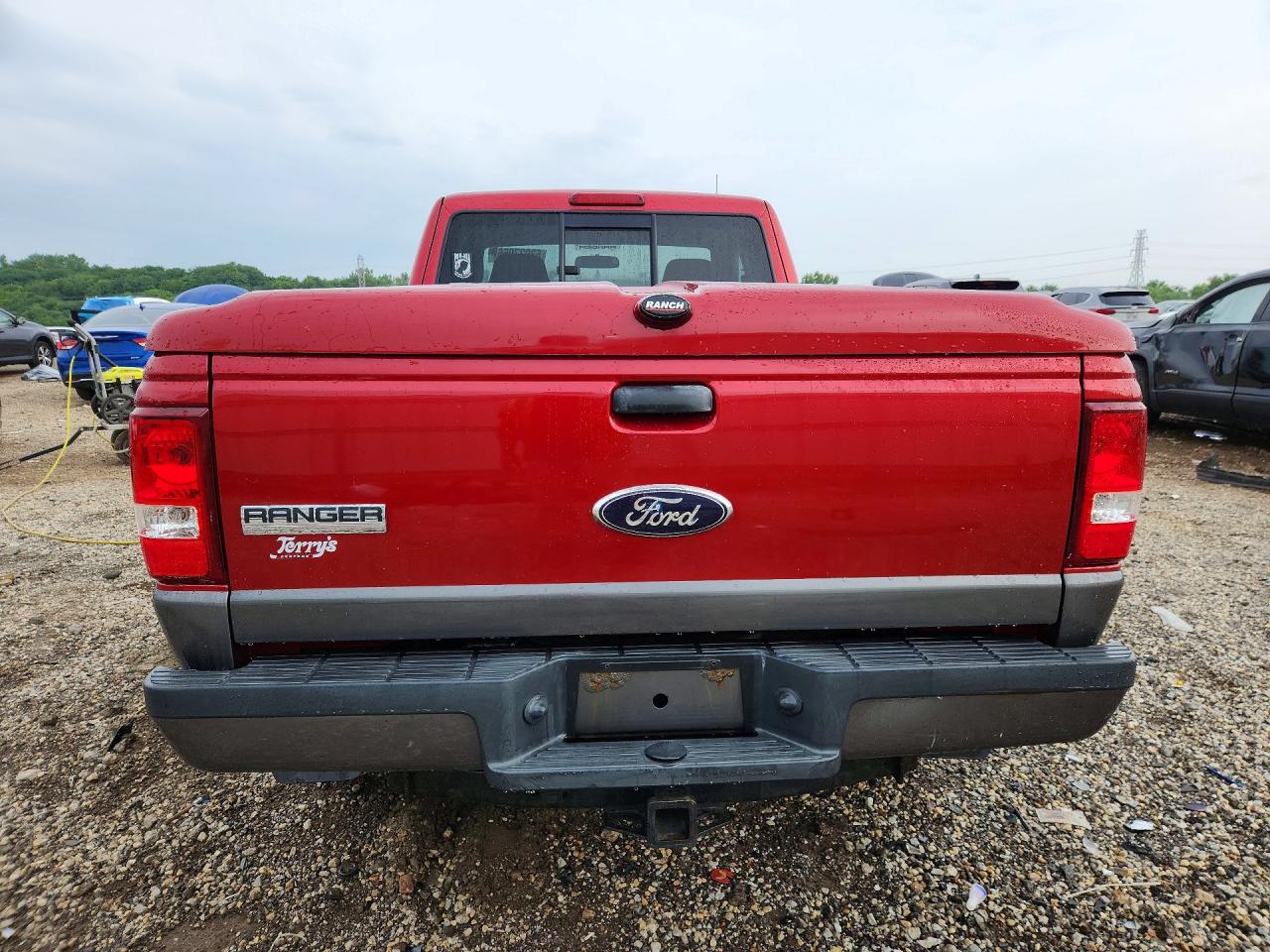 2008 Ford Ranger Super Cab Burgundy vin: 1FTZR45E88PA98139