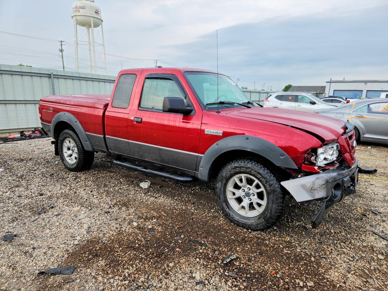 2008 Ford Ranger Super Cab Burgundy vin: 1FTZR45E88PA98139