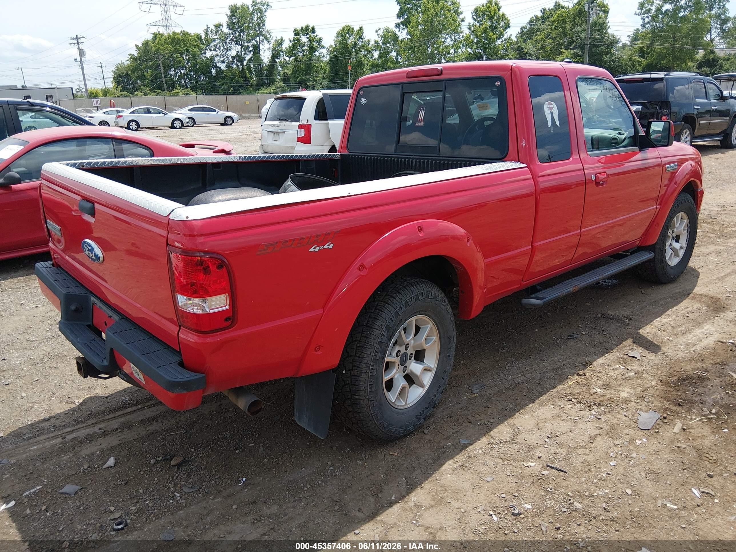2009 Ford Ranger Fx4 Off-road/sport/xlt Red vin: 1FTZR45E89PA42414