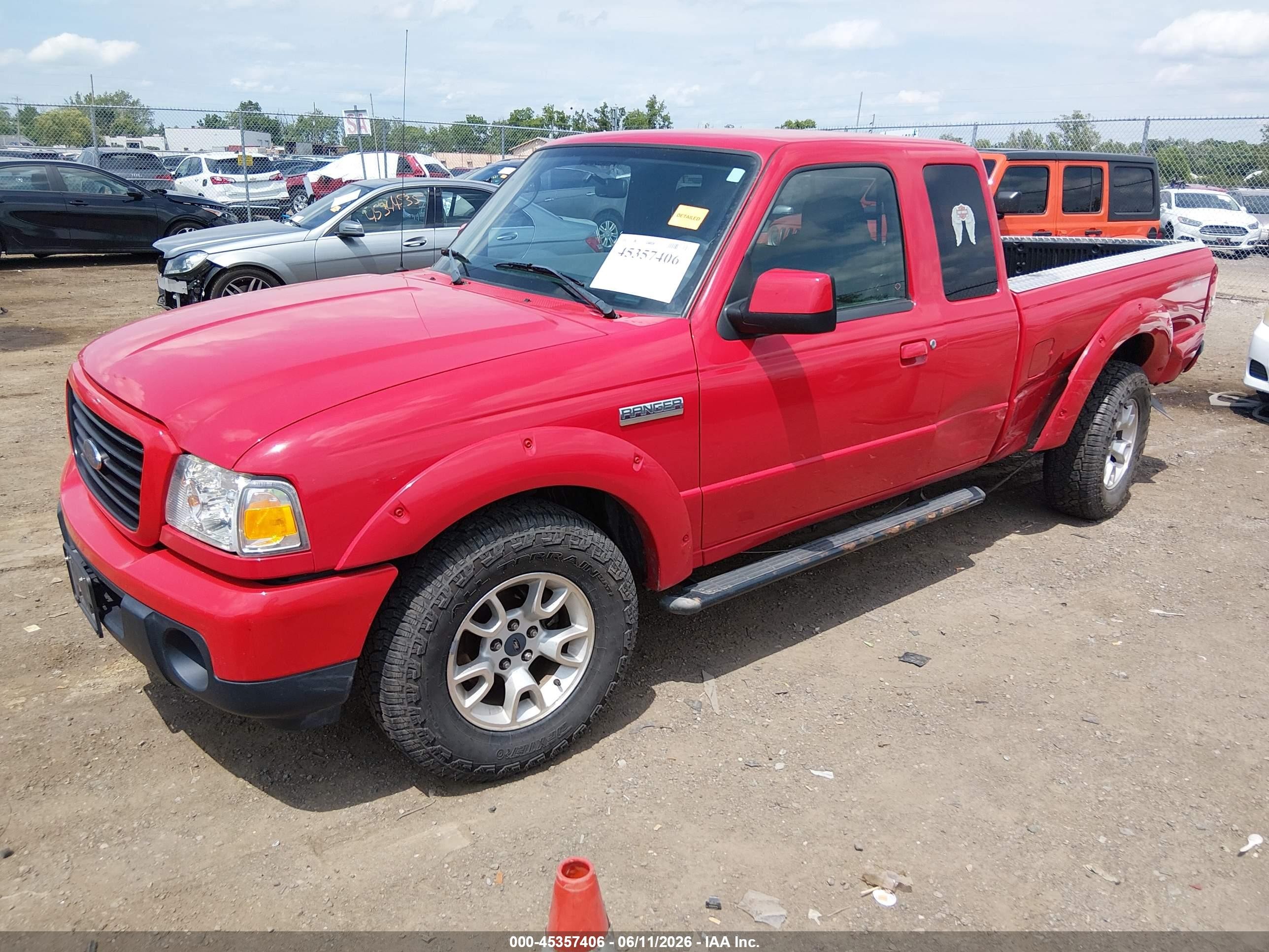 2009 Ford Ranger Fx4 Off-road/sport/xlt Red vin: 1FTZR45E89PA42414