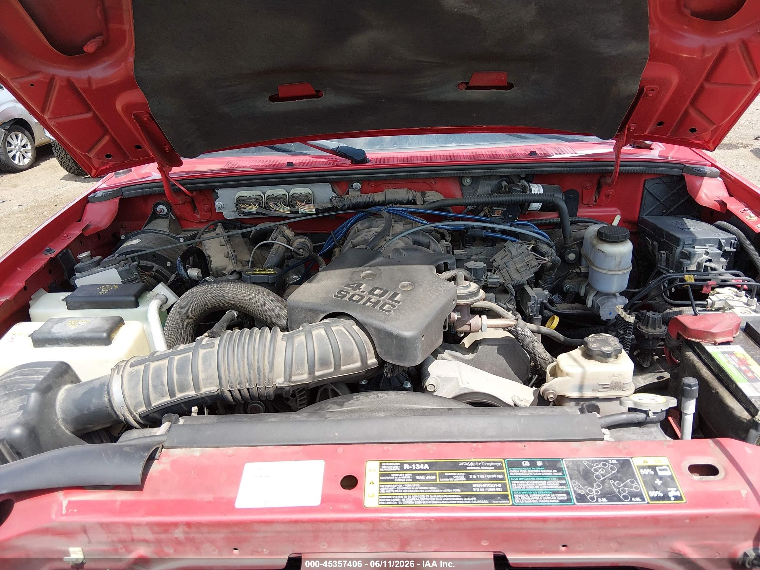 2009 Ford Ranger Fx4 Off-road/sport/xlt Red vin: 1FTZR45E89PA42414