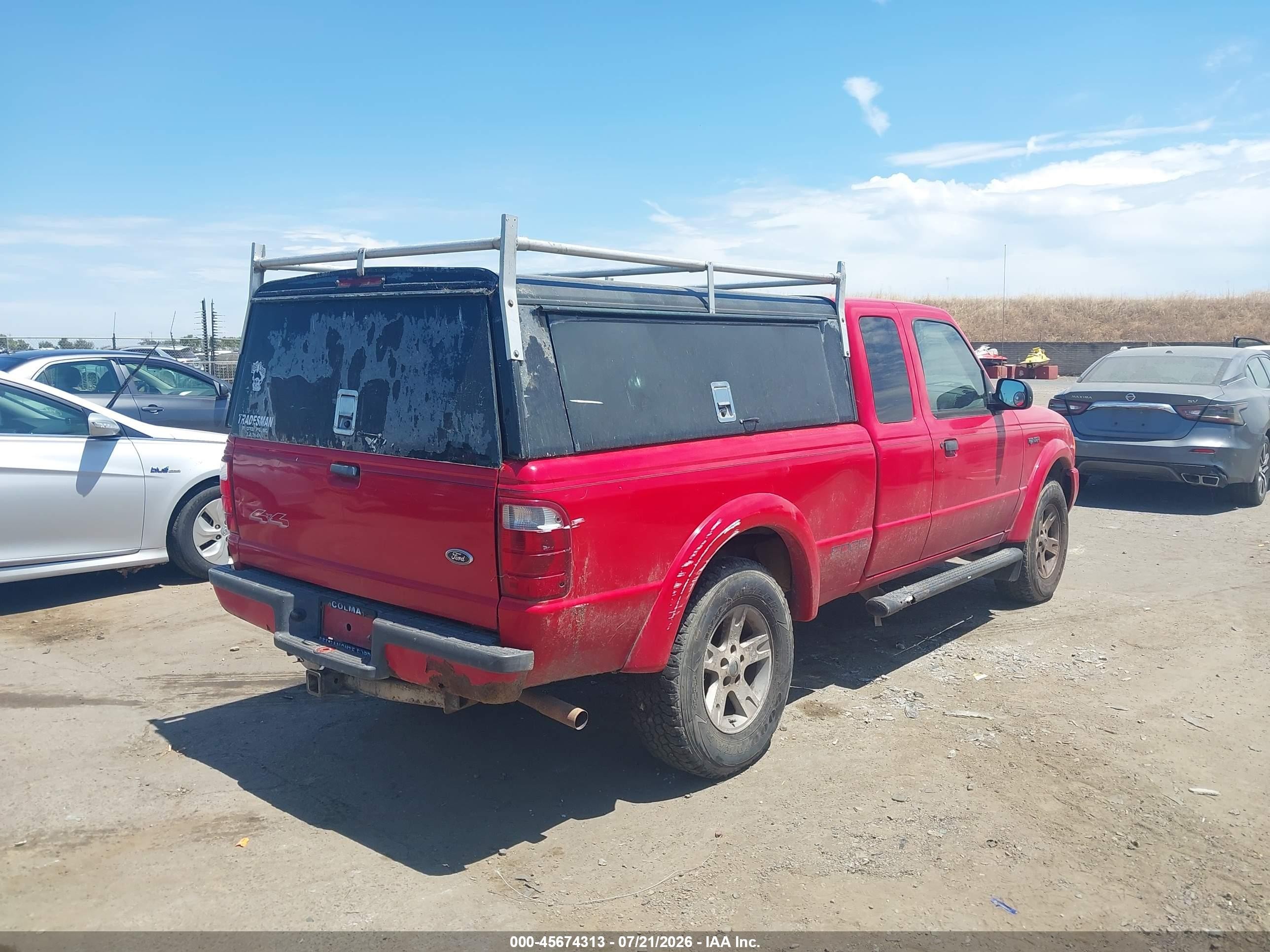 2002 Ford Ranger Edge/xlt Red vin: 1FTZR45E92PA78022