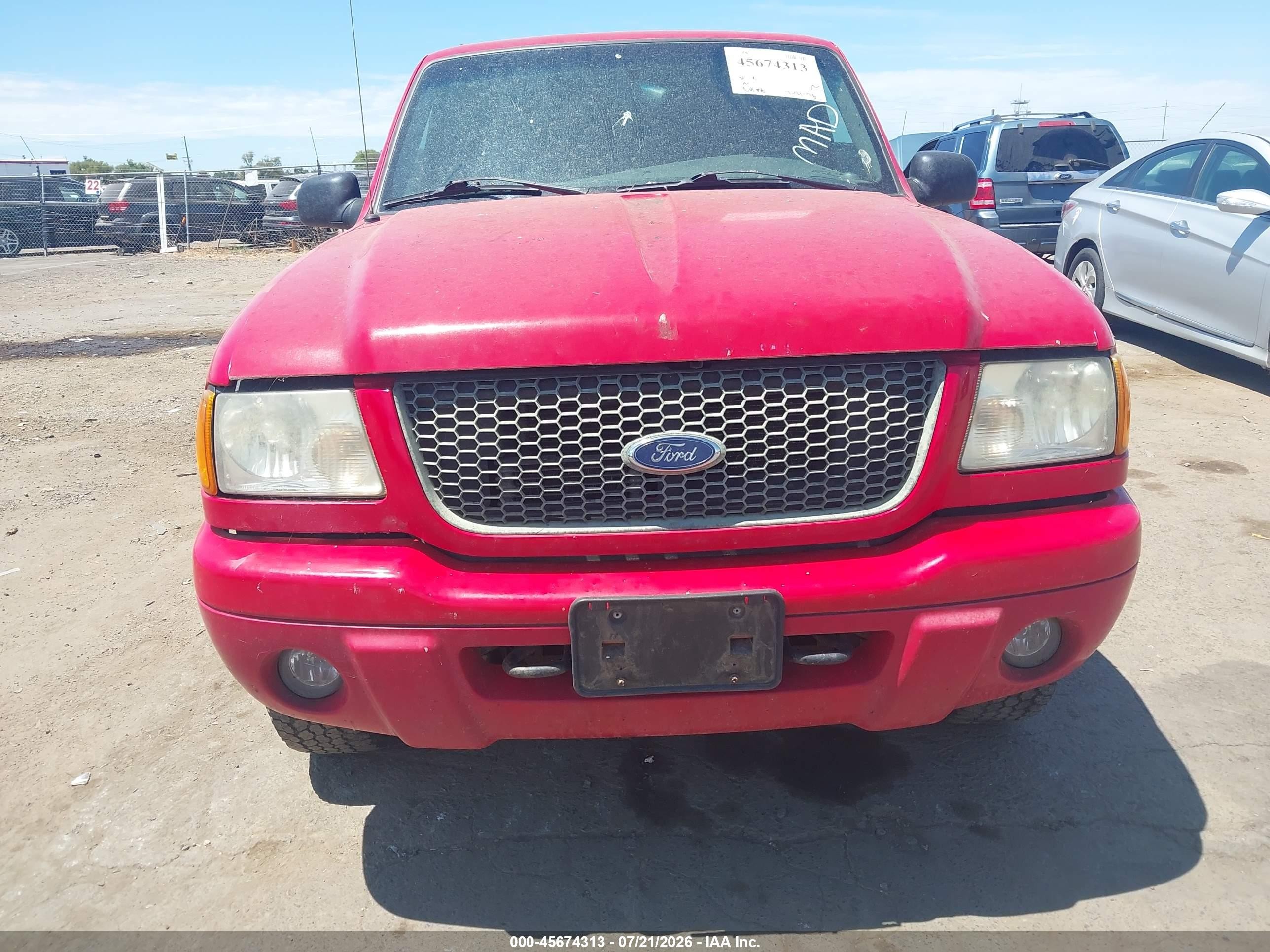 2002 Ford Ranger Edge/xlt Red vin: 1FTZR45E92PA78022