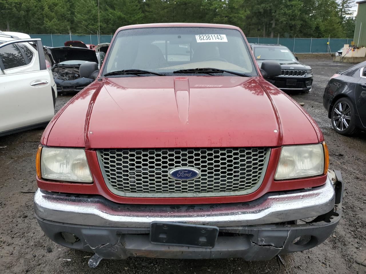 2002 Ford Ranger Super Cab Red vin: 1FTZR45E92PB52443