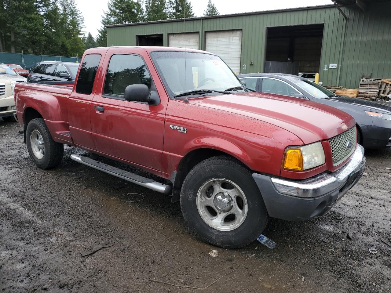 2002 Ford Ranger Super Cab Red vin: 1FTZR45E92PB52443