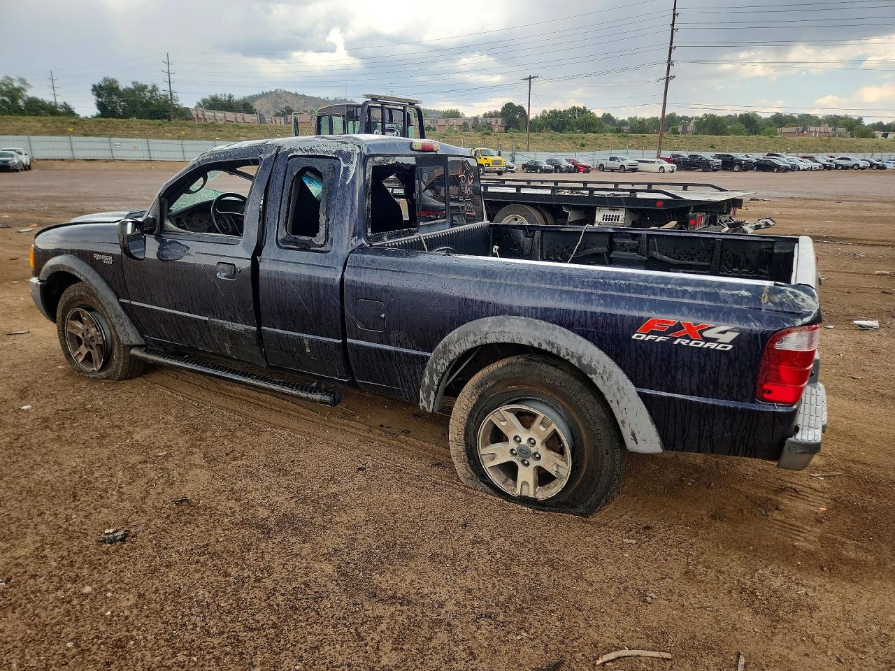 2003 Ford Ranger Super Cab Blue vin: 1FTZR45E93PA50884