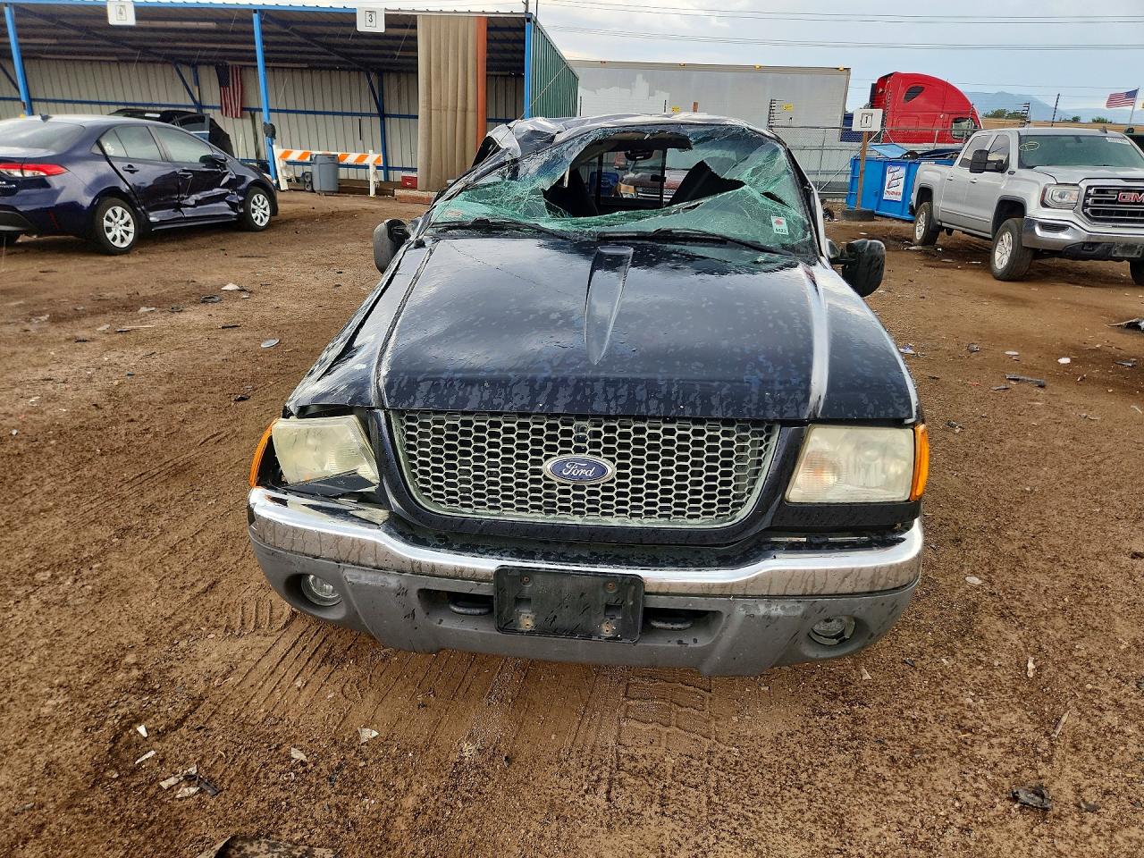 2003 Ford Ranger Super Cab Blue vin: 1FTZR45E93PA50884