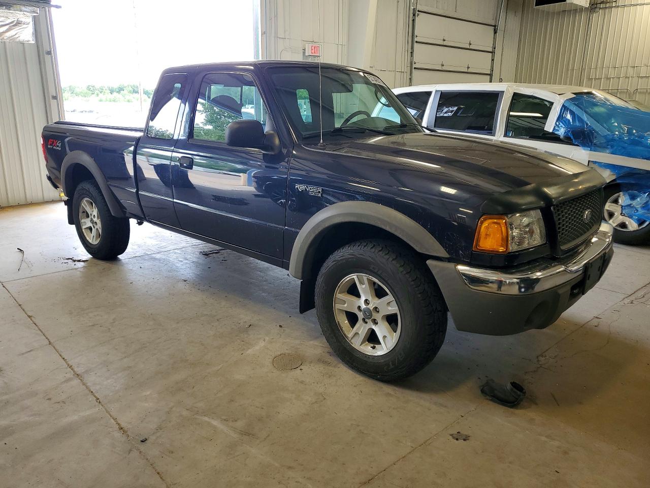 2003 Ford Ranger Super Cab Blue vin: 1FTZR45E93PA57916