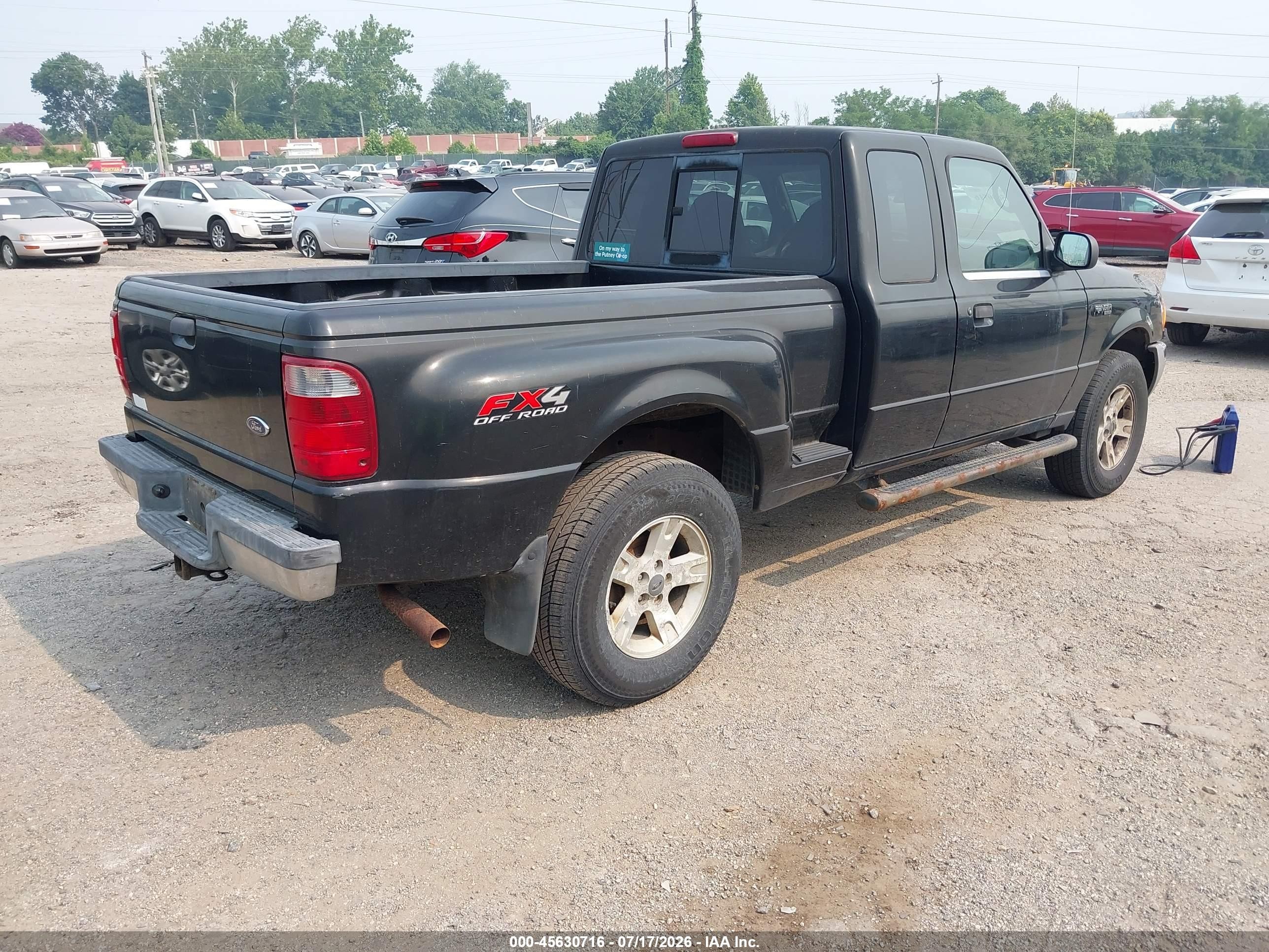 2003 Ford Ranger Edge/xlt Black vin: 1FTZR45E93PA96456