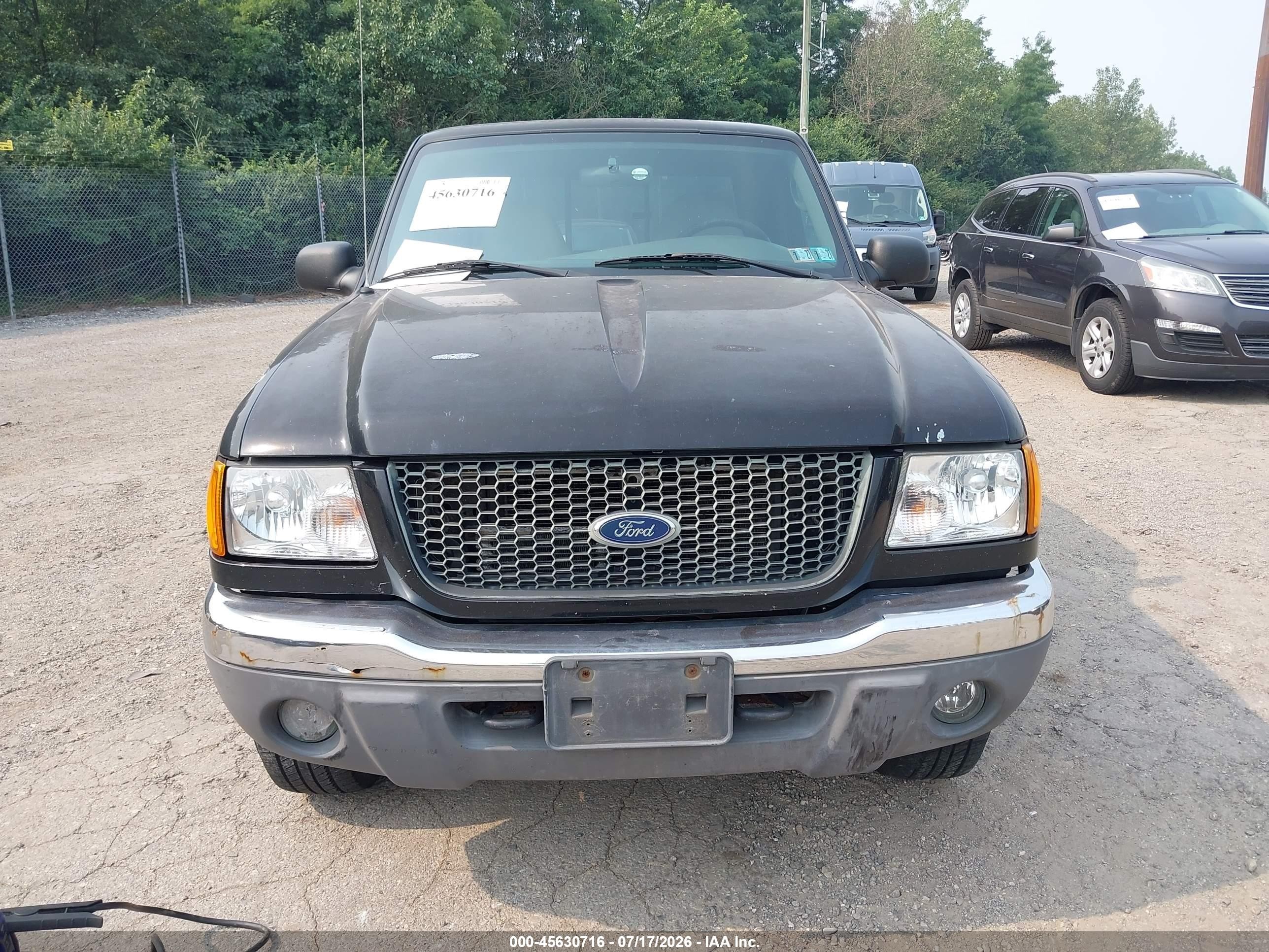 2003 Ford Ranger Edge/xlt Black vin: 1FTZR45E93PA96456