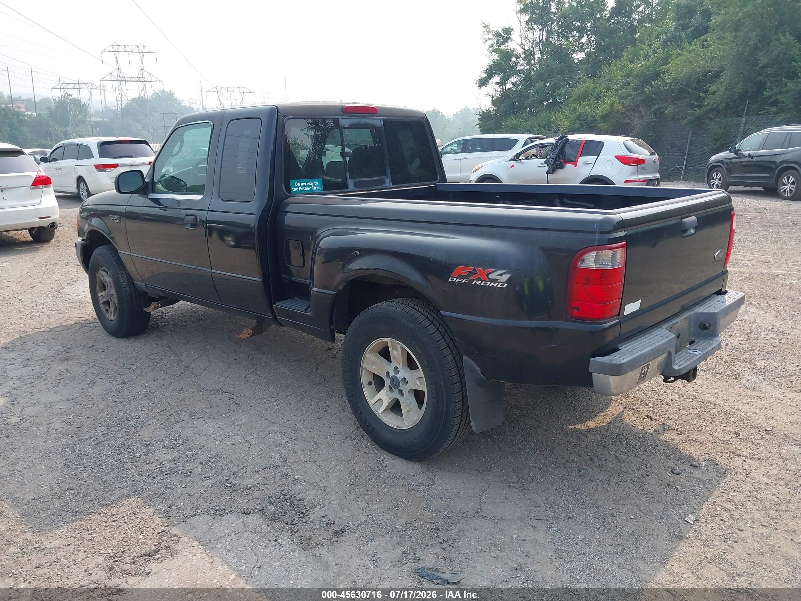 2003 Ford Ranger Edge/xlt Black vin: 1FTZR45E93PA96456