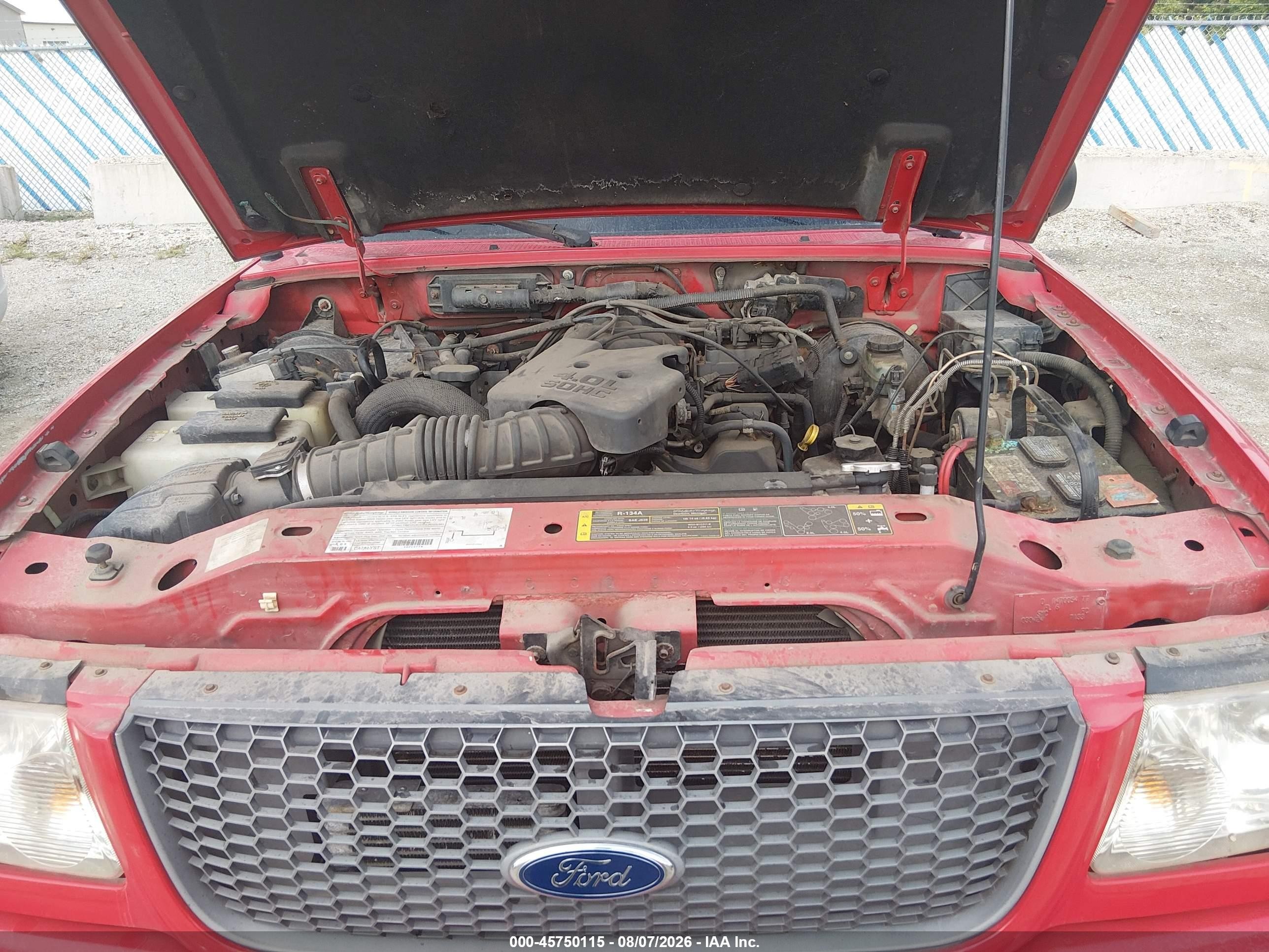 2003 Ford Ranger Edge/xlt Красный vin: 1FTZR45E93PB40343