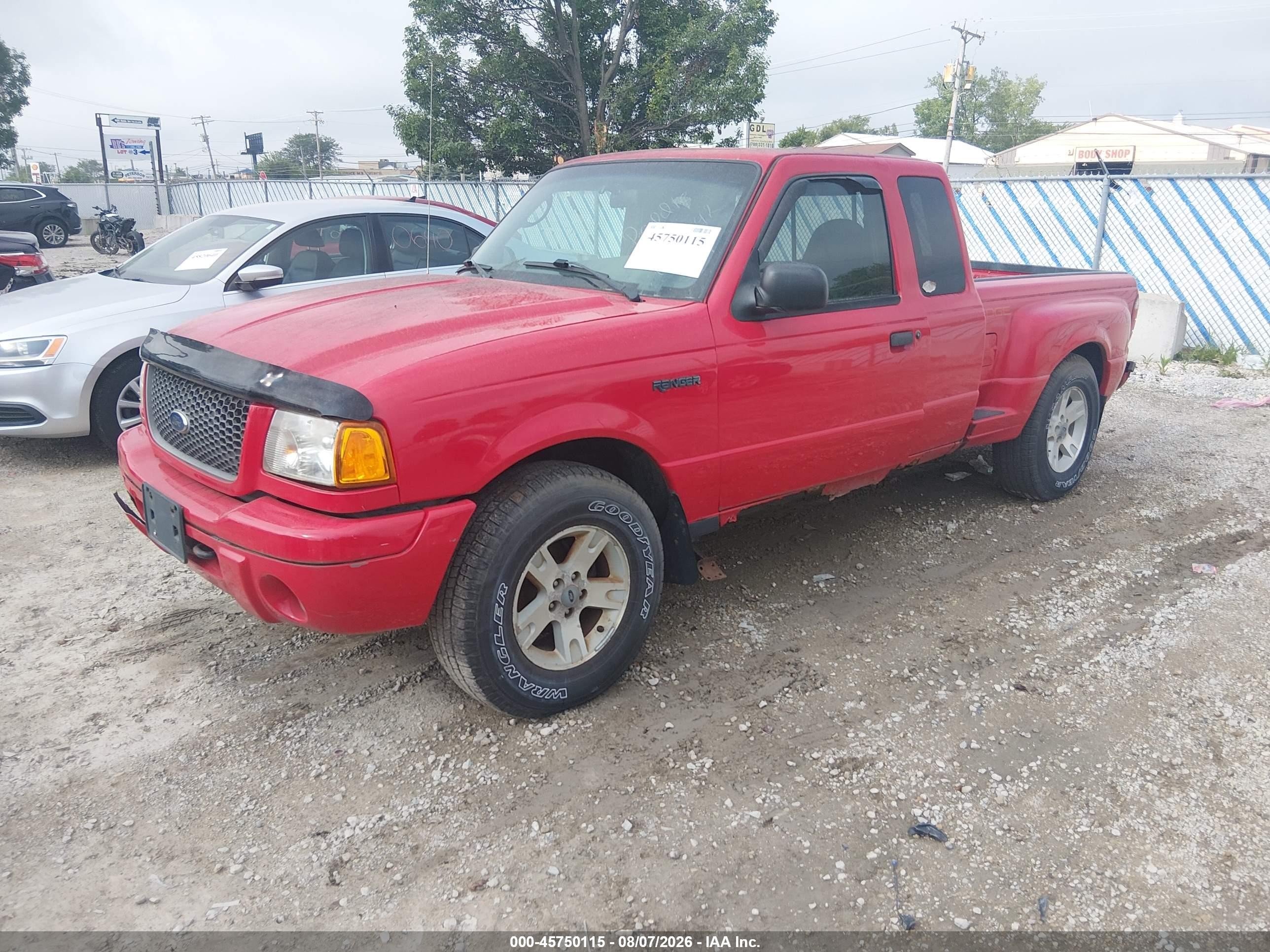 2003 Ford Ranger Edge/xlt Красный vin: 1FTZR45E93PB40343