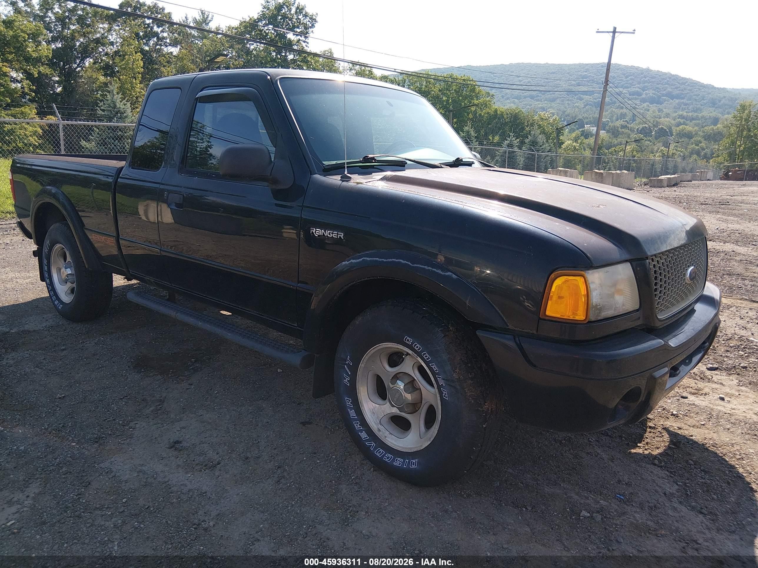 2003 Ford Ranger Edge/xlt Black vin: 1FTZR45E93TA08660