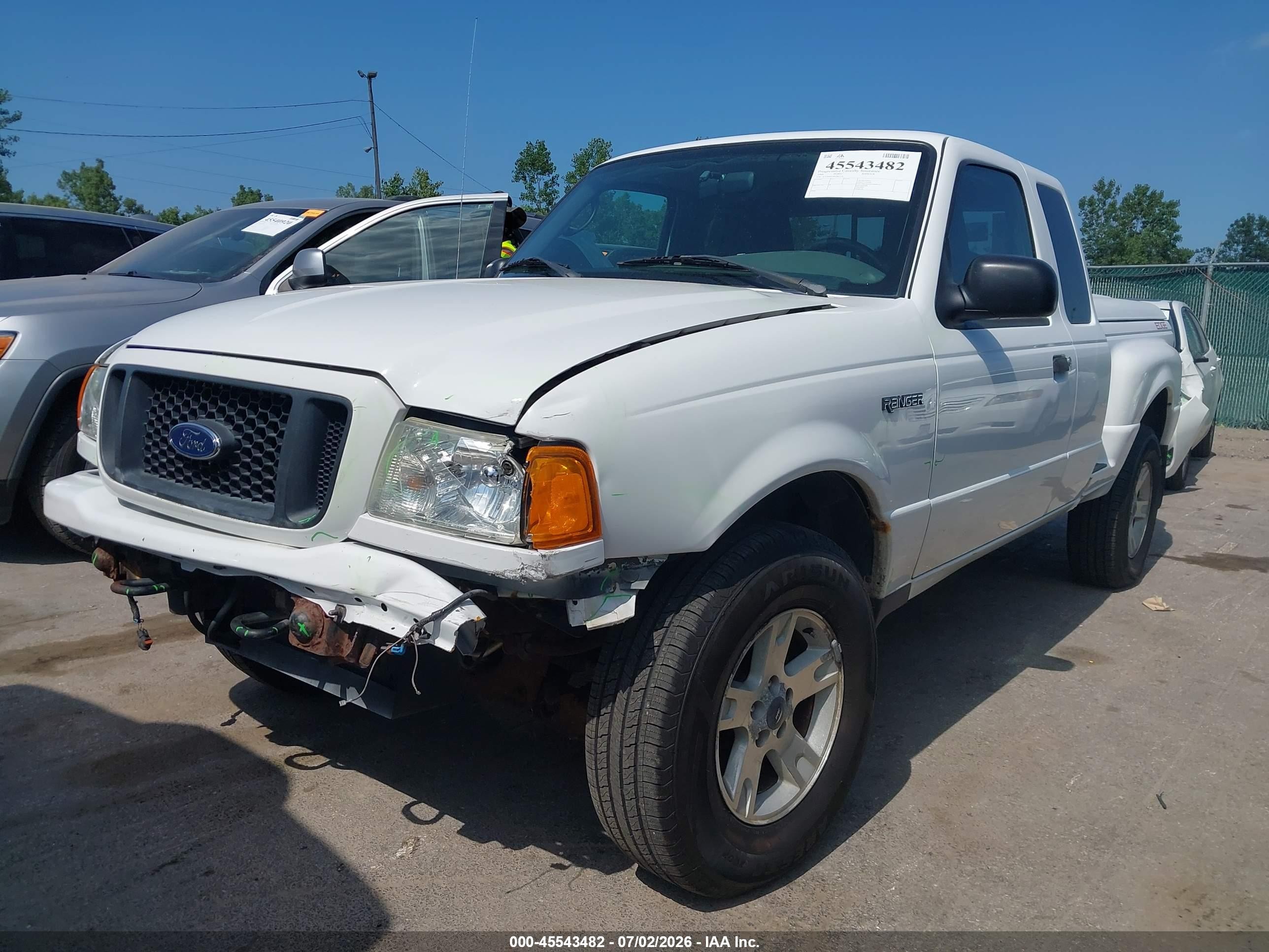 2004 Ford Ranger Edge/tremor/xlt White vin: 1FTZR45E94PA87578