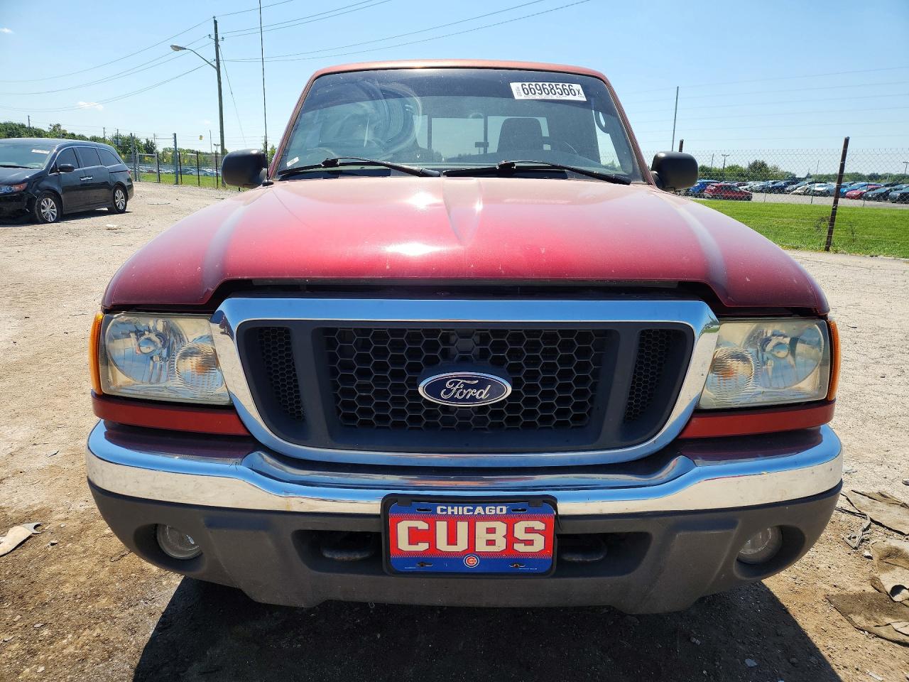 2005 Ford Ranger Super Cab Red vin: 1FTZR45E95PA65694
