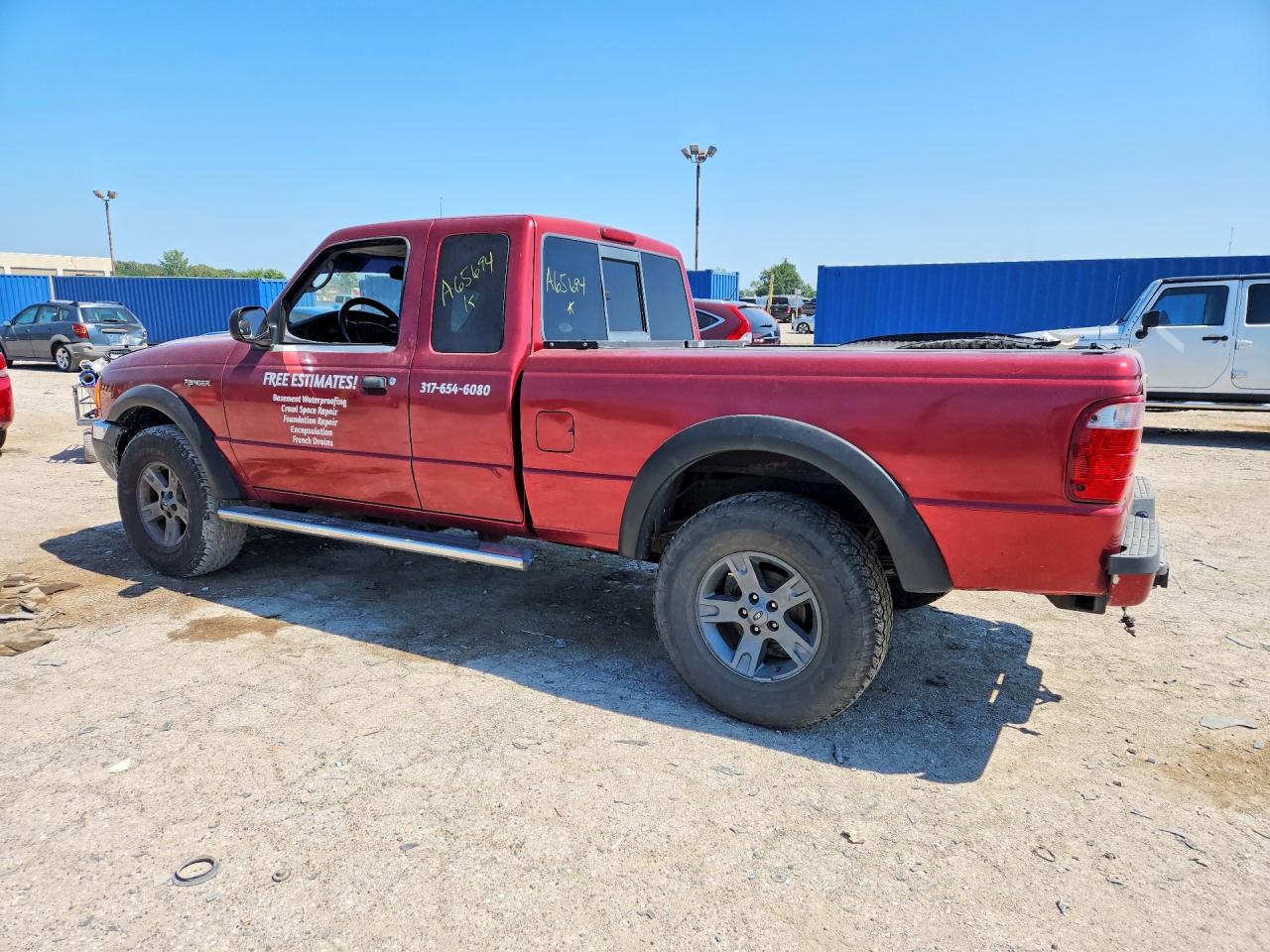 2005 Ford Ranger Super Cab Red vin: 1FTZR45E95PA65694