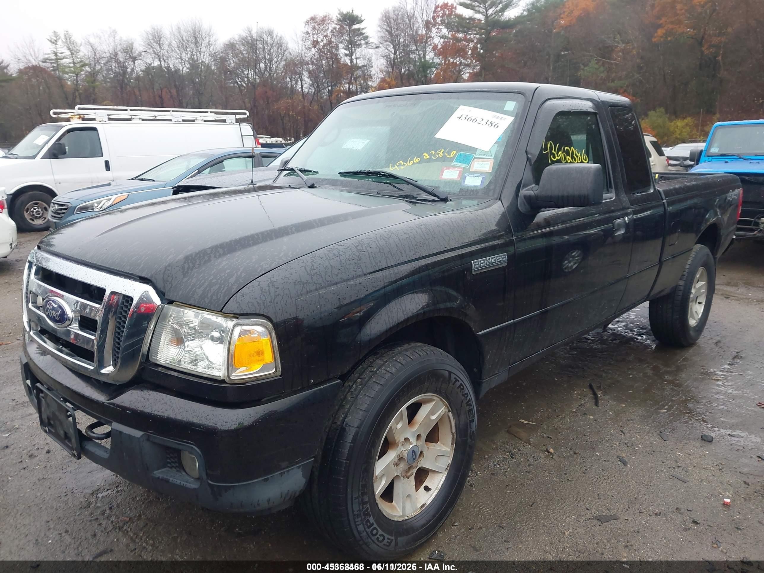 2006 Ford Ranger Fx4 Level Ii/fx4 Off-road/sport/xlt Black vin: 1FTZR45E96PA22703