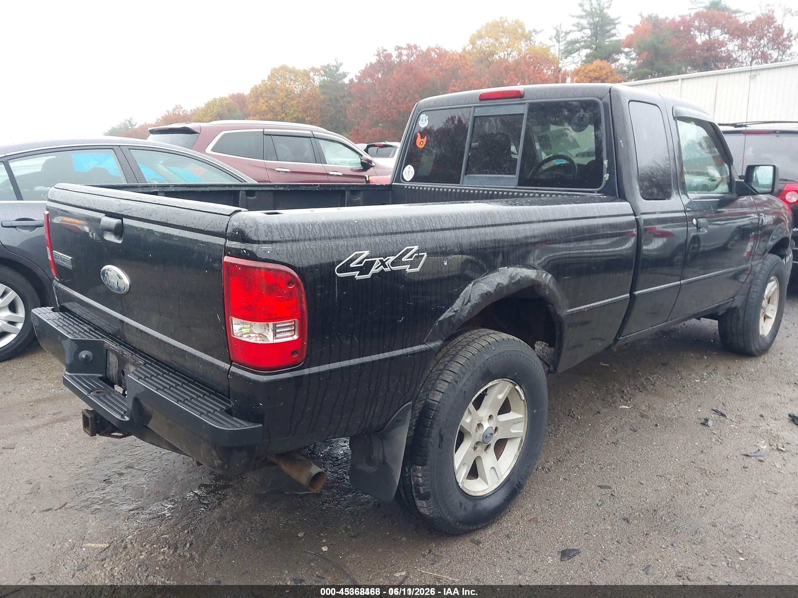 2006 Ford Ranger Fx4 Level Ii/fx4 Off-road/sport/xlt Black vin: 1FTZR45E96PA22703