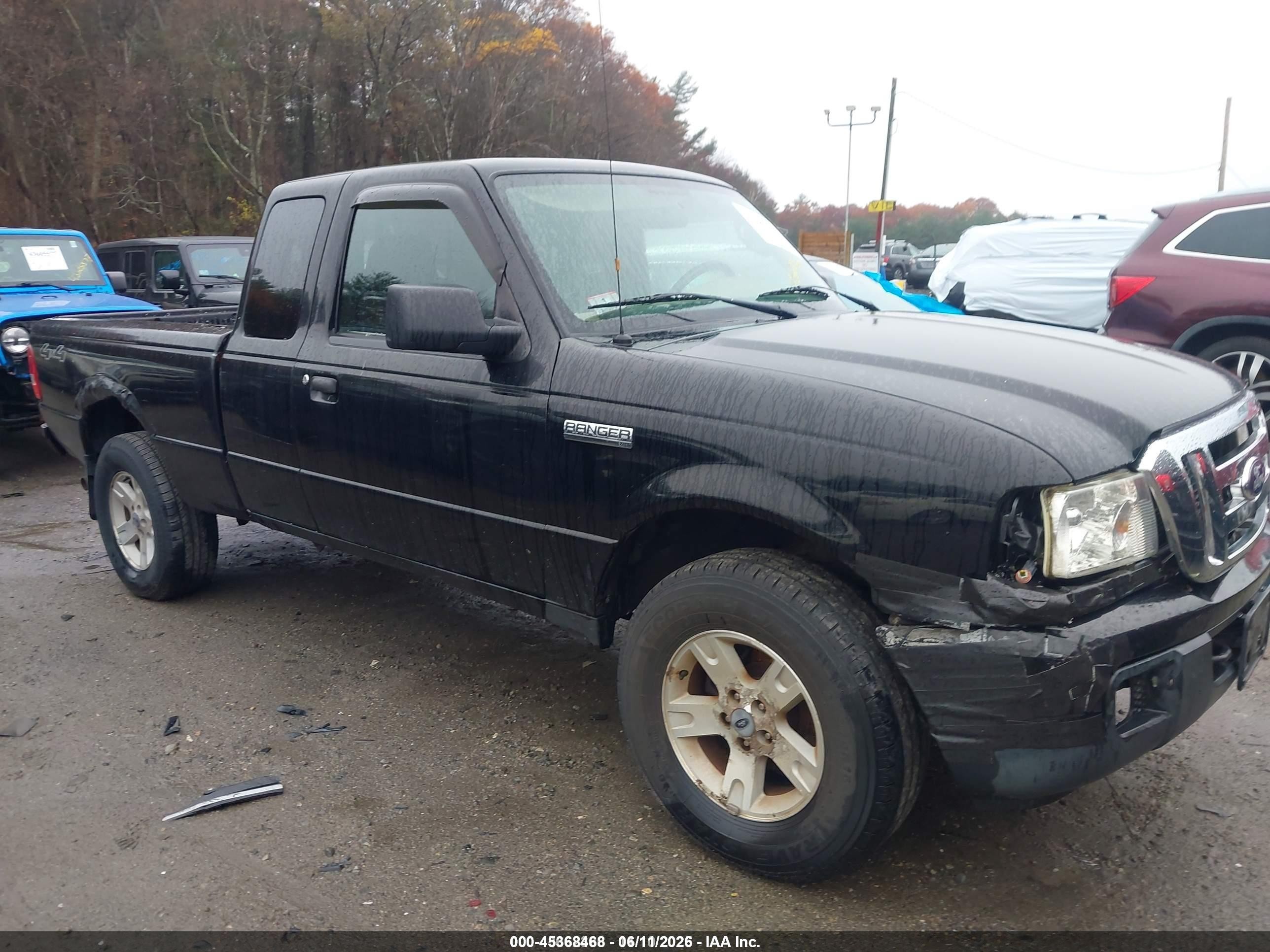 2006 Ford Ranger Fx4 Level Ii/fx4 Off-road/sport/xlt Black vin: 1FTZR45E96PA22703